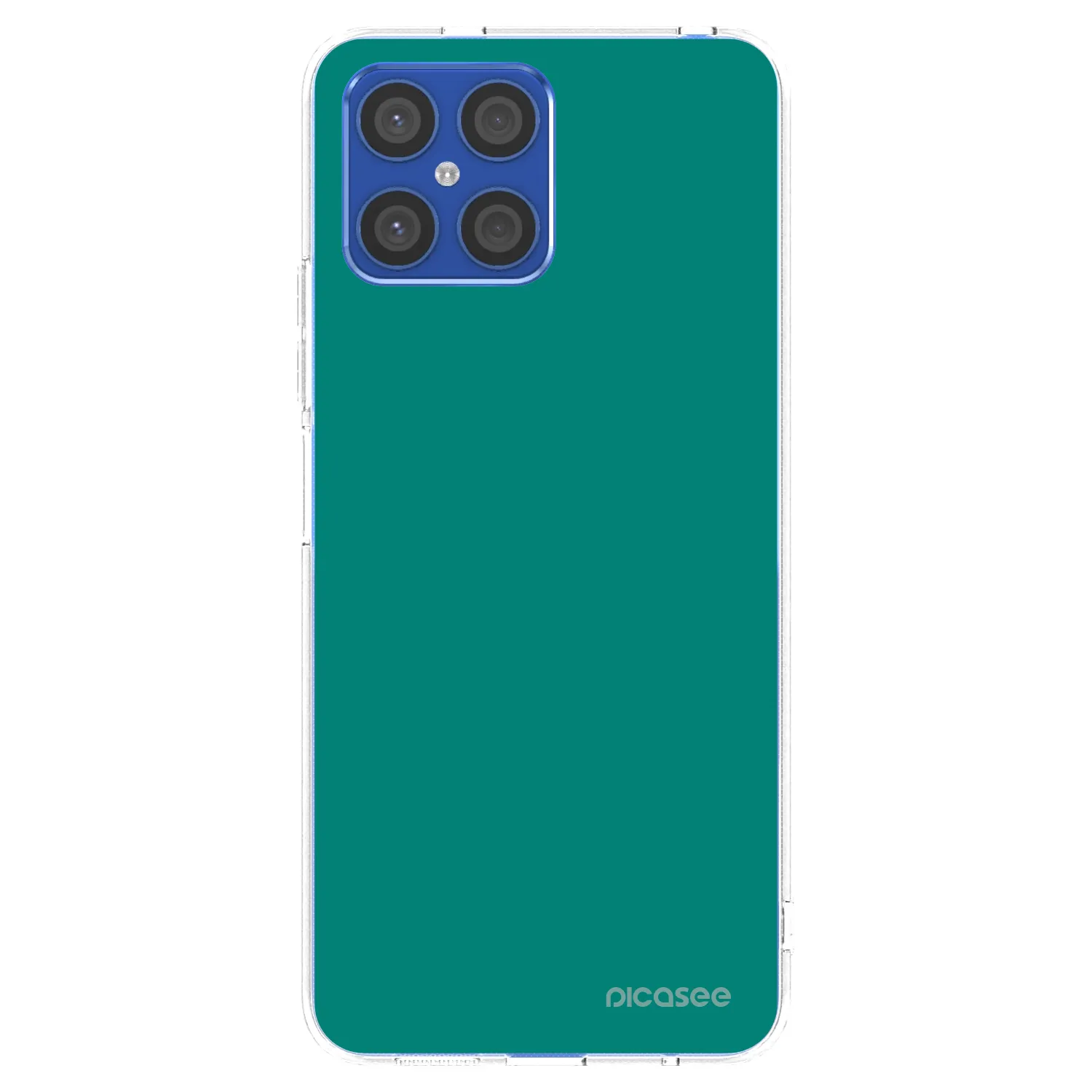 Picasee silikonski prozorni ovitek za Honor X8 4G - Emerald Mist