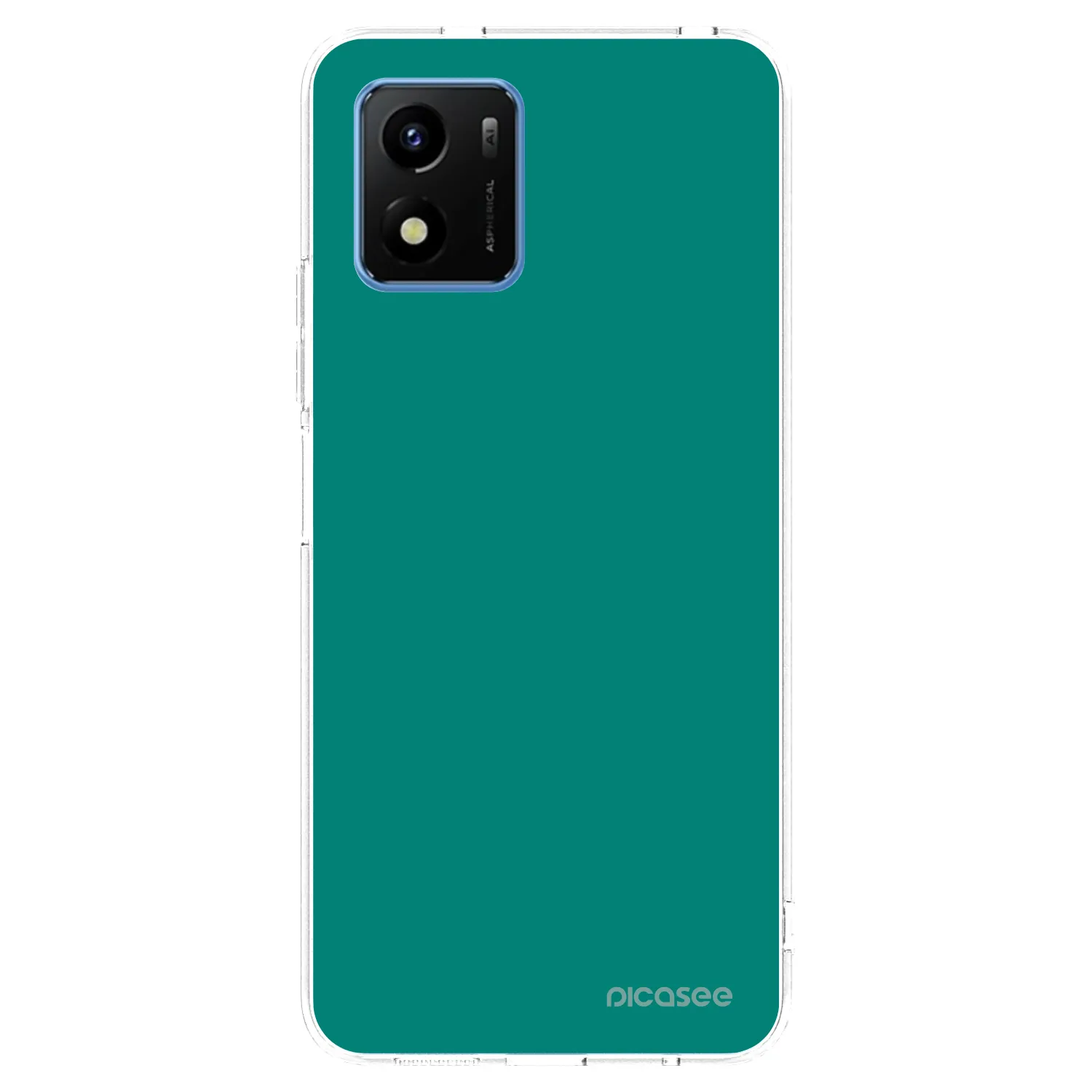 Picasee silikonski prozorni ovitek za Vivo Y01 - Emerald Mist