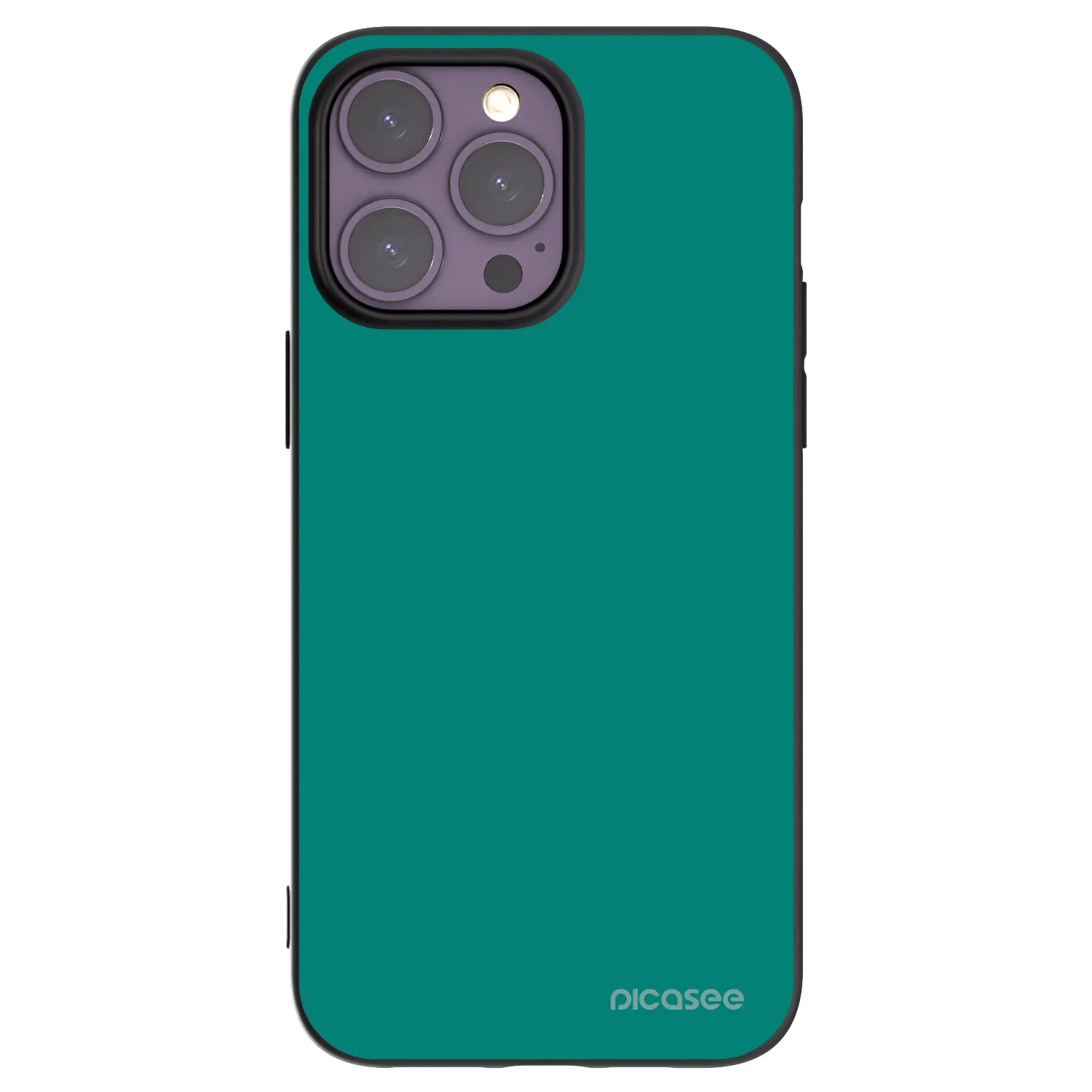 Picasee silikonski črni ovitek za Apple iPhone 14 Pro Max - Emerald Mist
