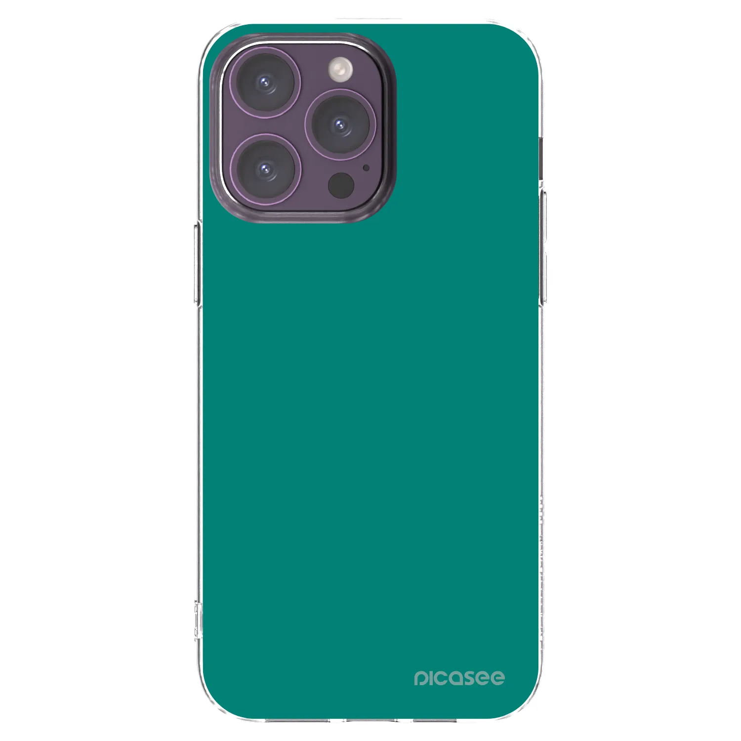 Picasee silikonski prozorni ovitek za Apple iPhone 14 Pro Max - Emerald Mist