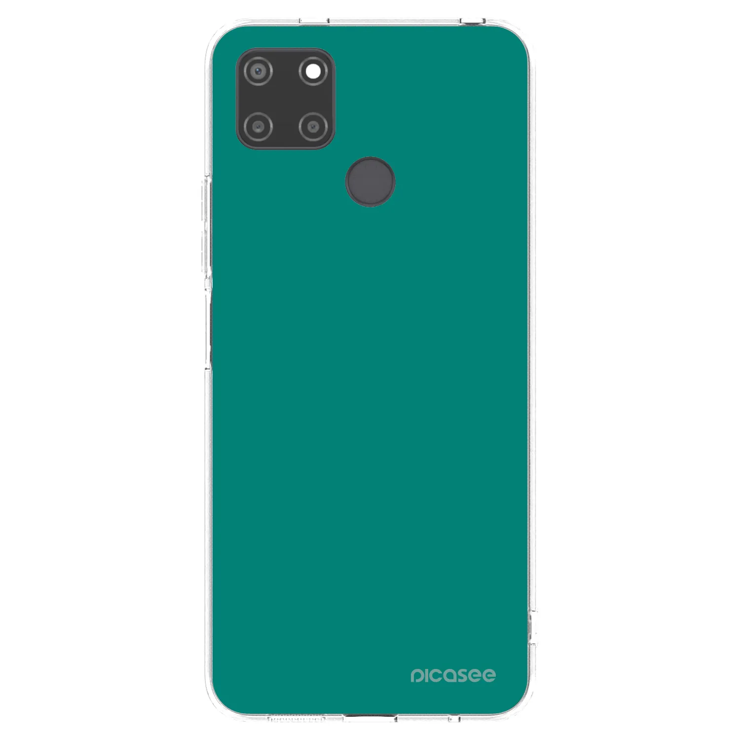 Picasee silikonski prozorni ovitek za Realme C21Y - Emerald Mist