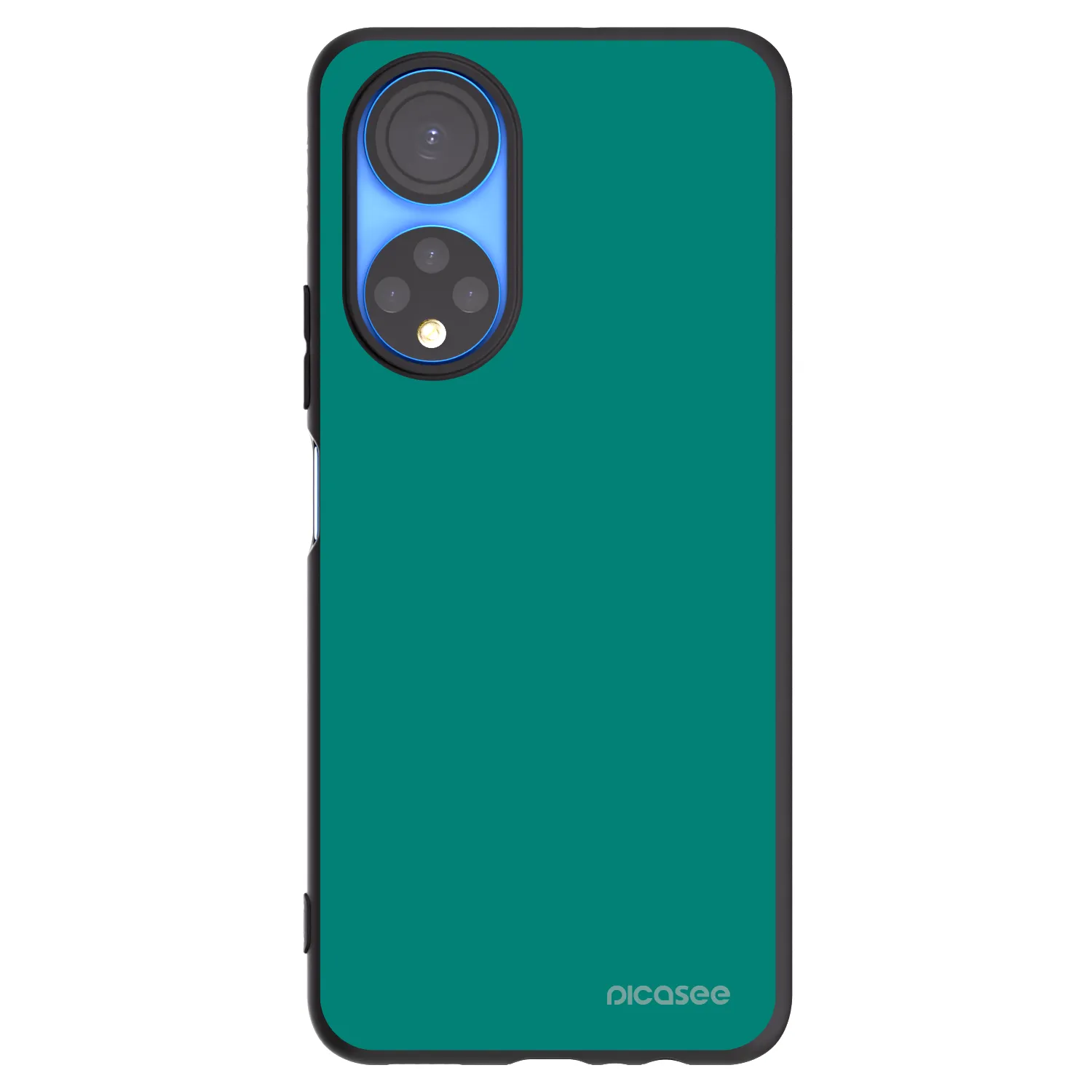 Picasee silikonski črni ovitek za Honor X7 - Emerald Mist