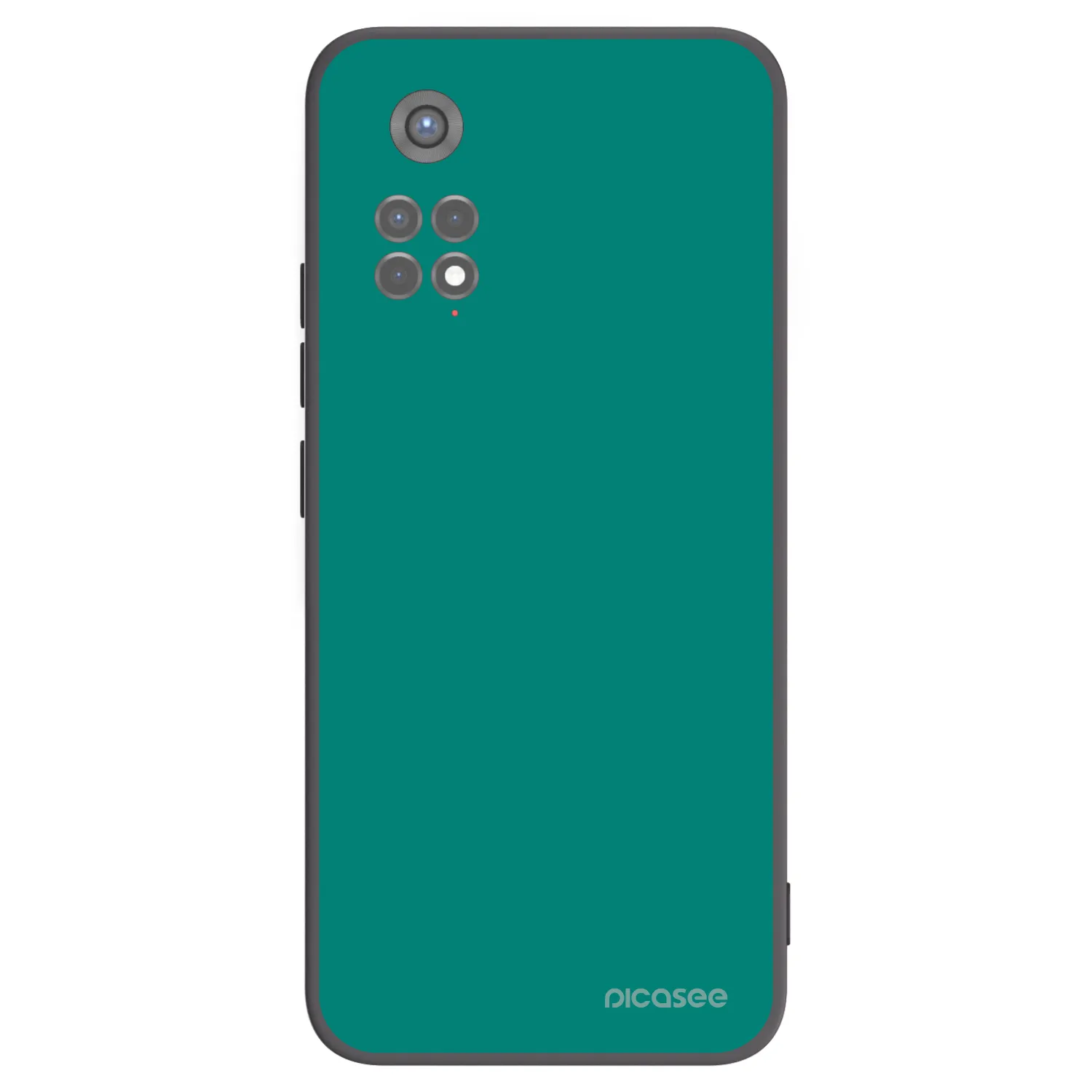 Picasee silikonski črni ovitek za Xiaomi Redmi Note 11S 5G - Emerald Mist