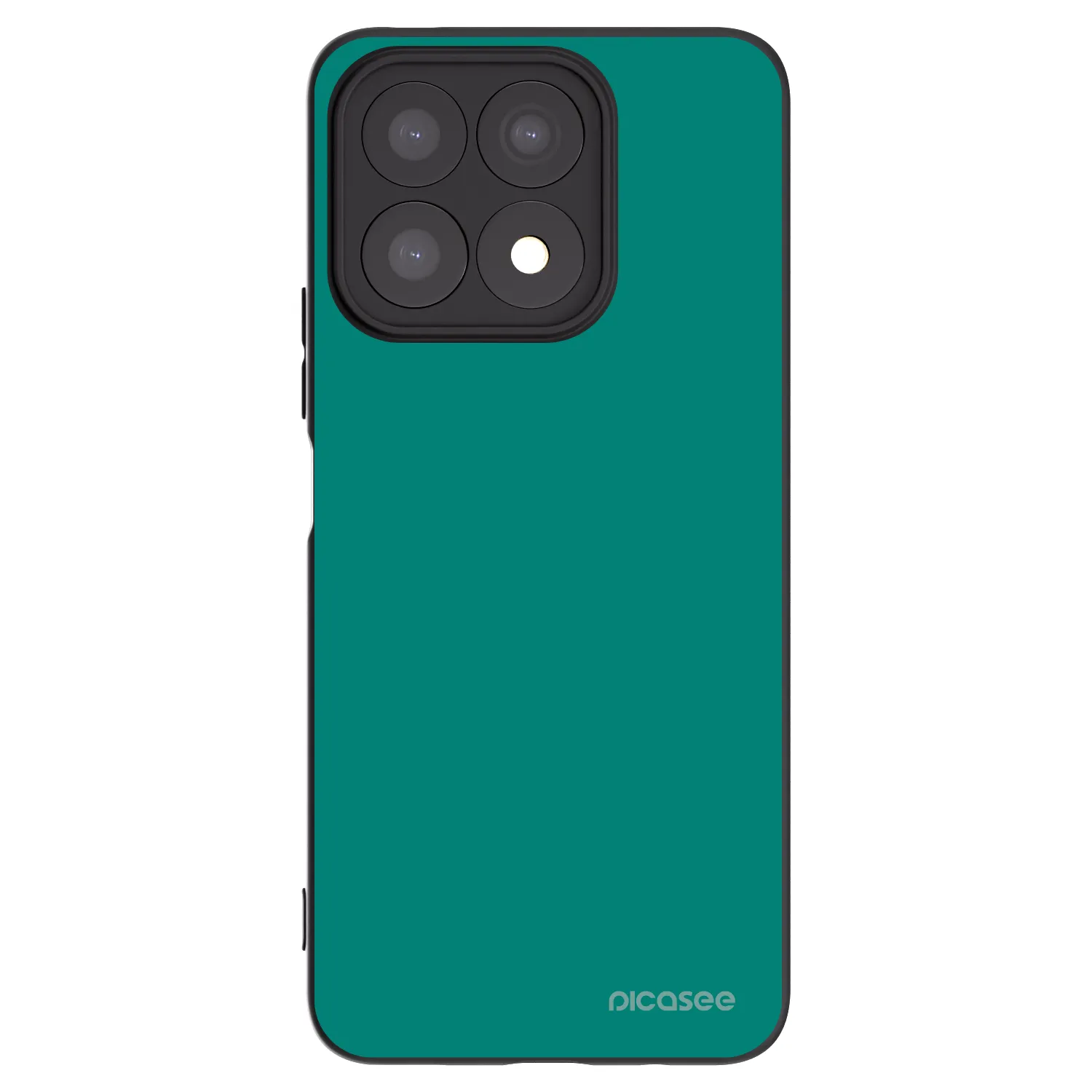 Picasee silikonski črni ovitek za Honor X8a - Emerald Mist