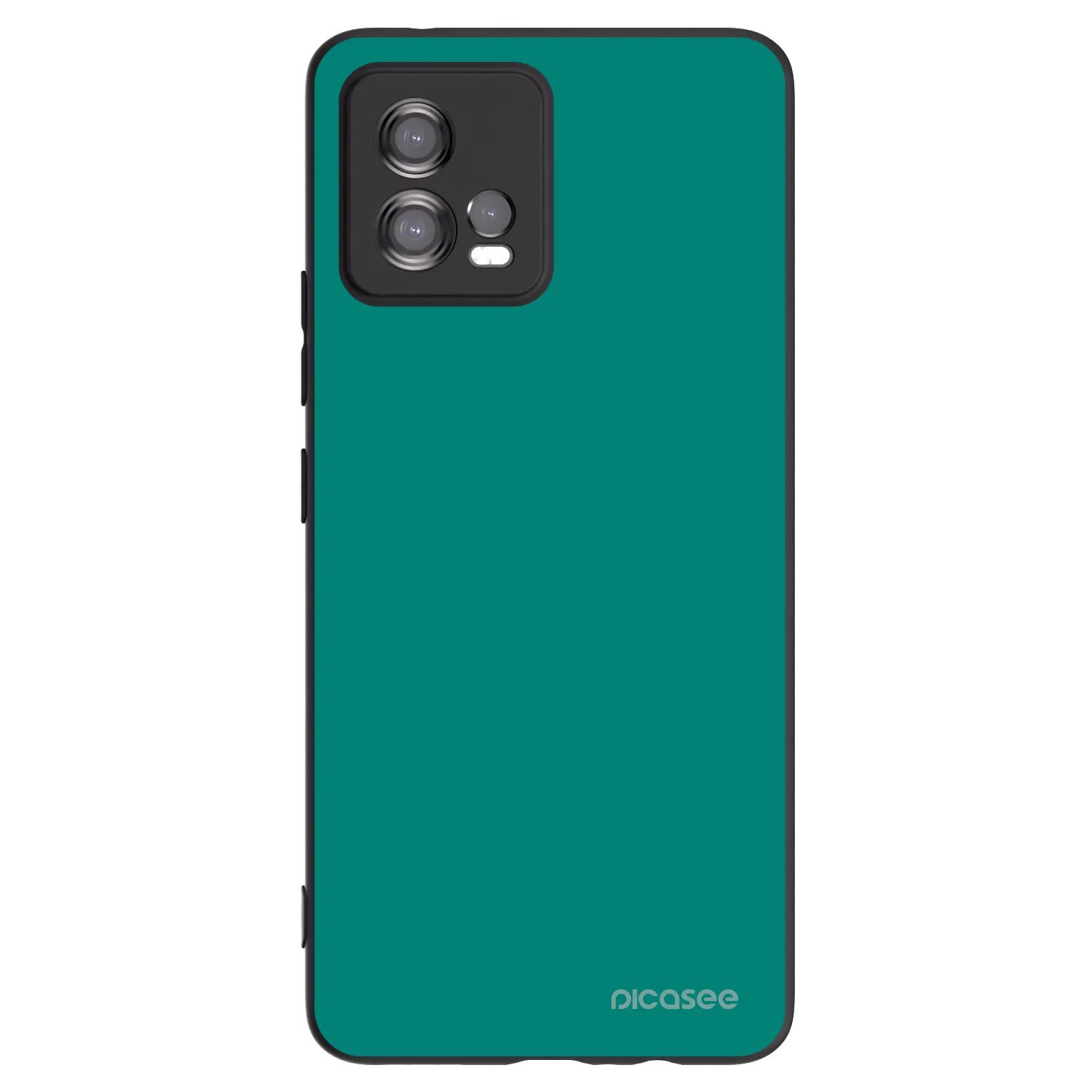 Picasee silikonski črni ovitek za Motorola Moto G72 - Emerald Mist