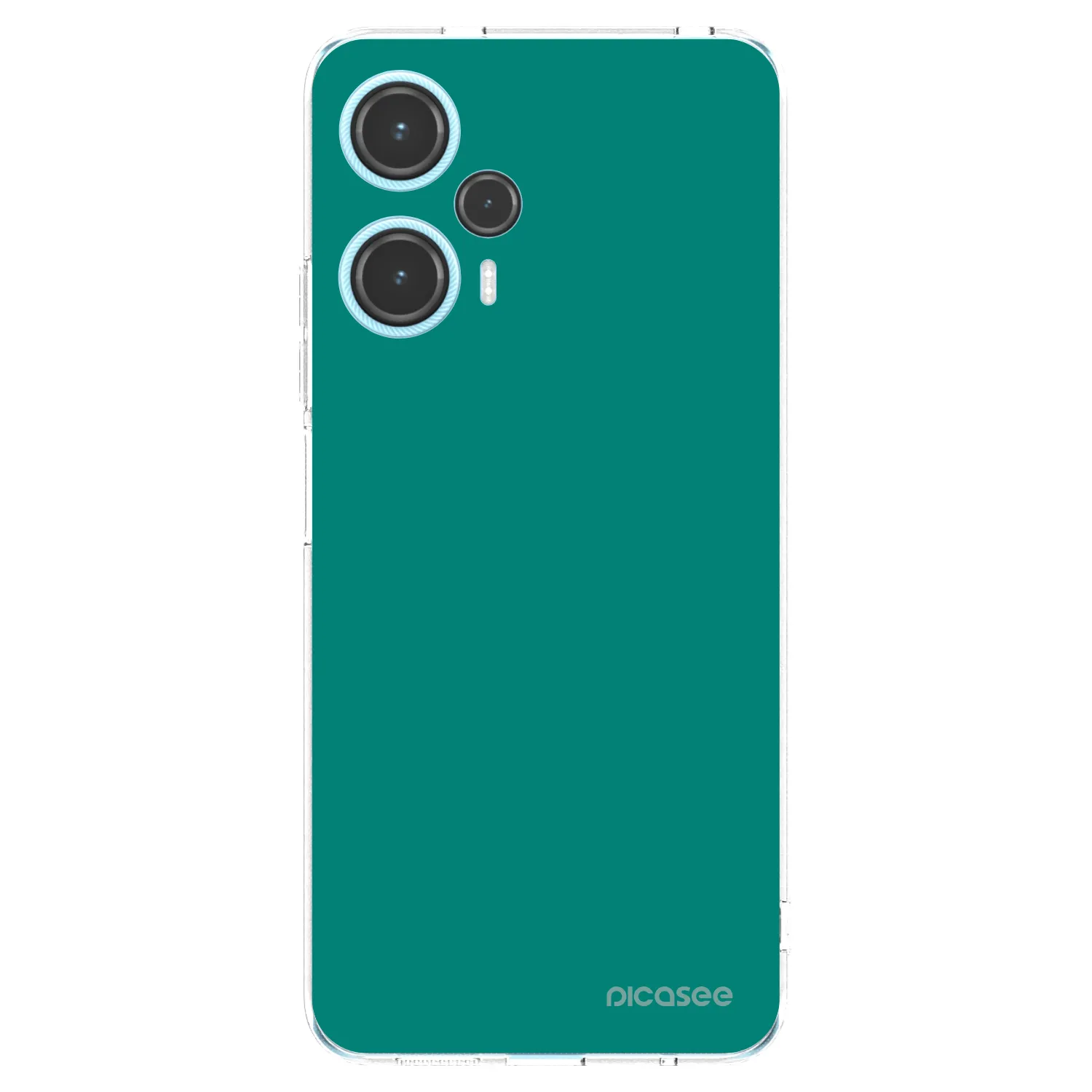 Picasee silikonski prozorni ovitek za Xiaomi Poco F5 - Emerald Mist
