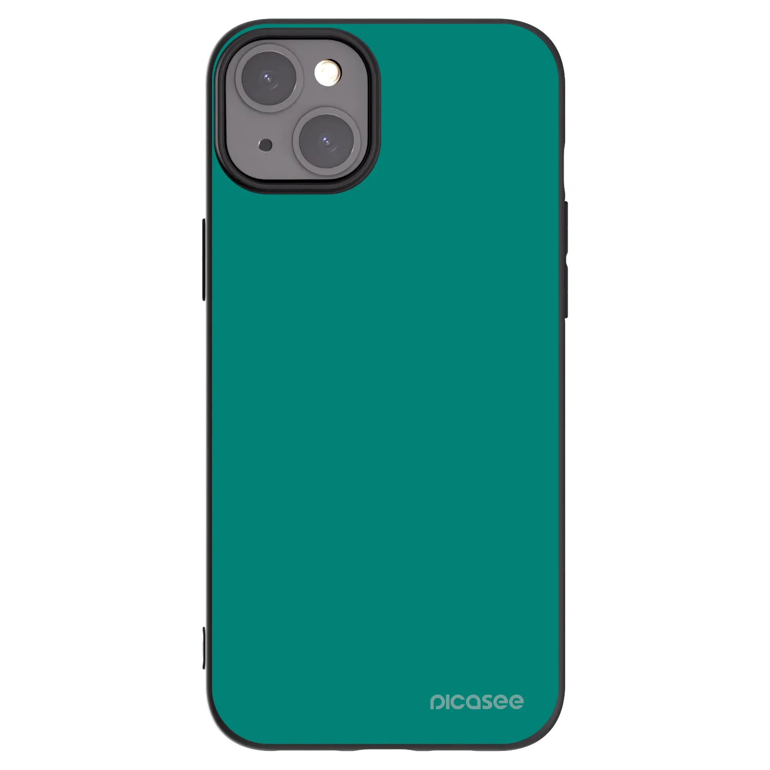 Picasee silikonski črni ovitek za Apple iPhone 15 Plus - Emerald Mist