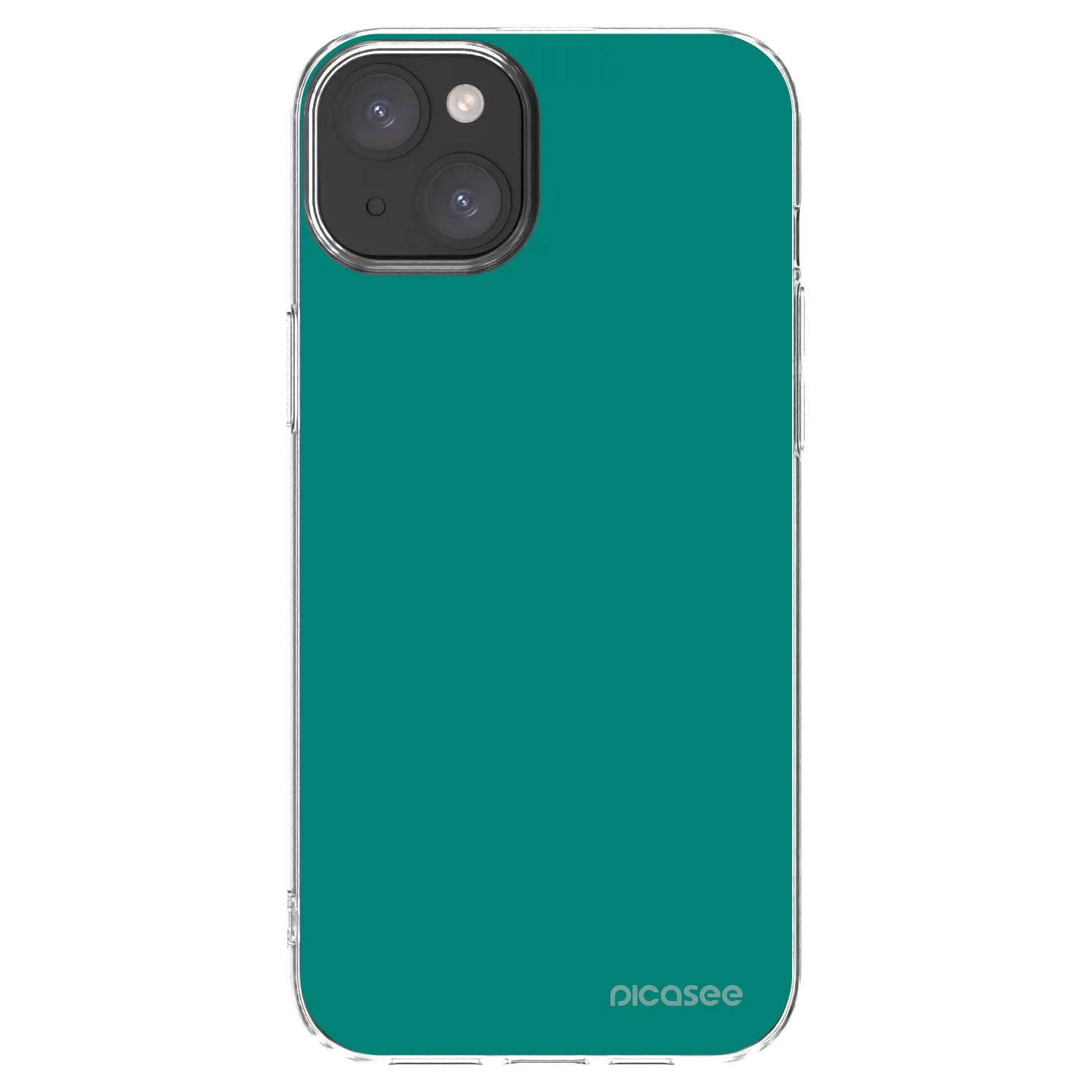 Picasee silikonski prozorni ovitek za Apple iPhone 15 Plus - Emerald Mist