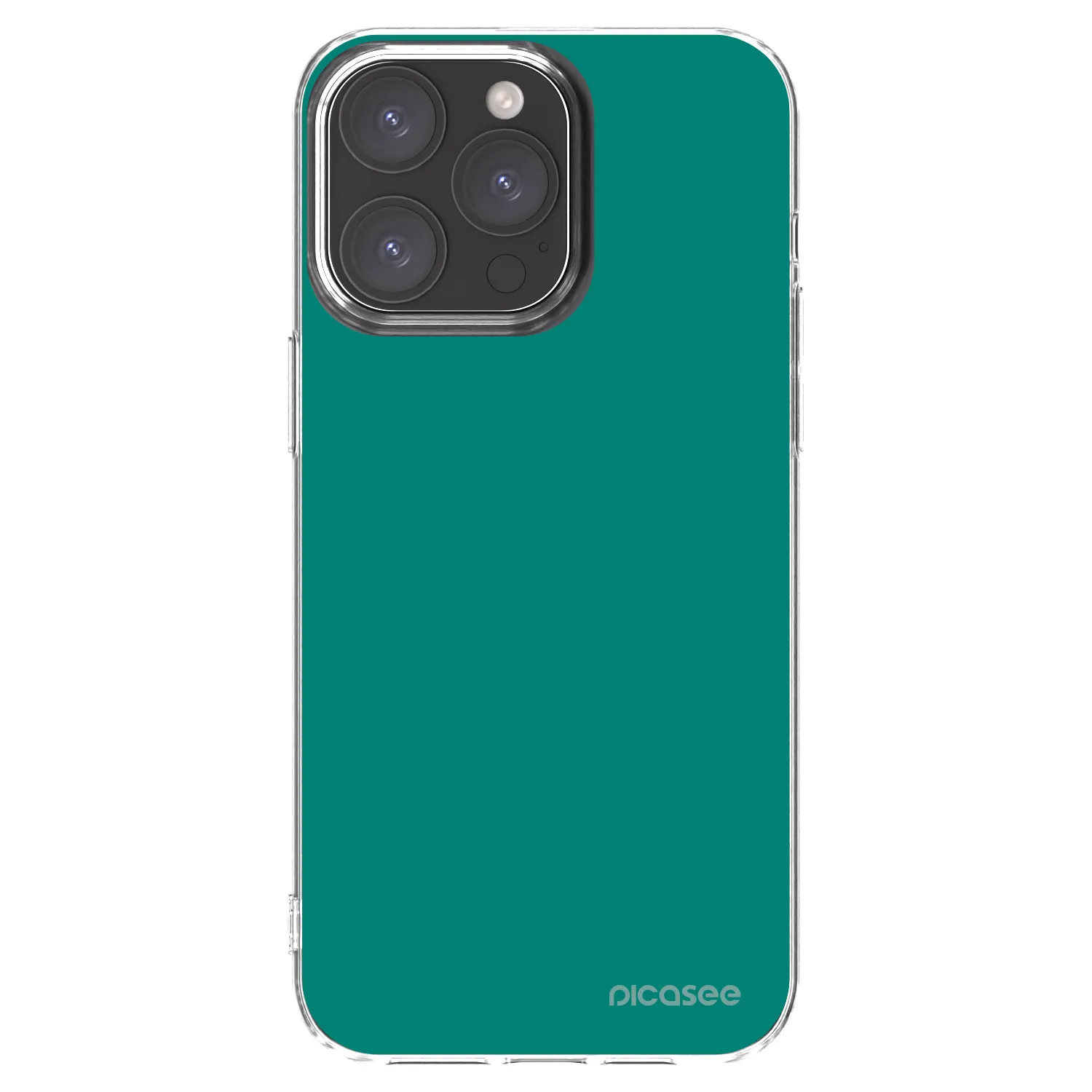 Picasee silikonski prozorni ovitek za Apple iPhone 15 Pro Max - Emerald Mist