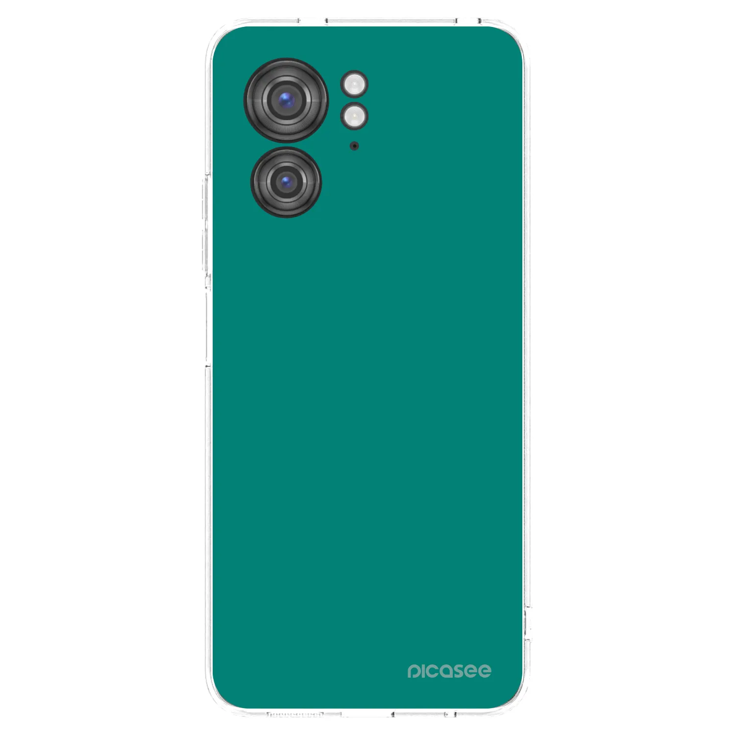 Picasee silikonski prozorni ovitek za Motorola Edge 40 - Emerald Mist