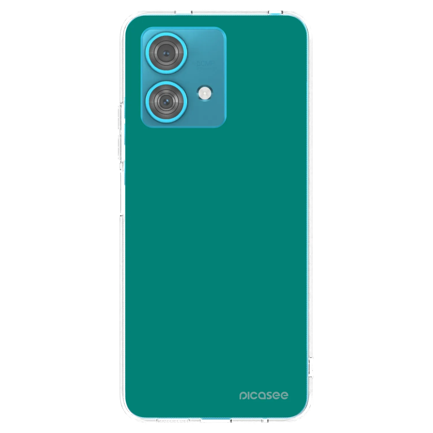 Picasee silikonski prozorni ovitek za Motorola Edge 40 Neo - Emerald Mist
