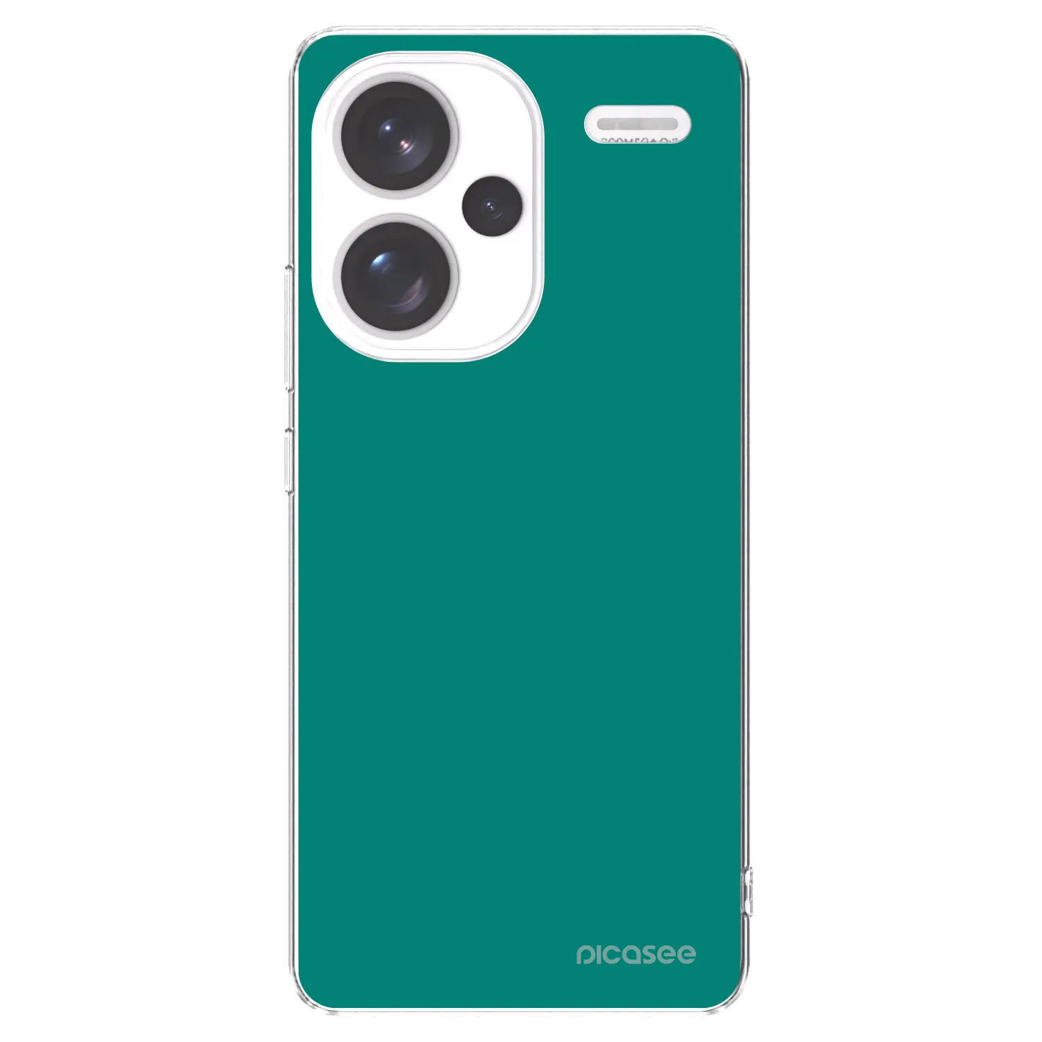 Picasee silikonski prozorni ovitek za Xiaomi Redmi Note 13 Pro+ 5G - Emerald Mist