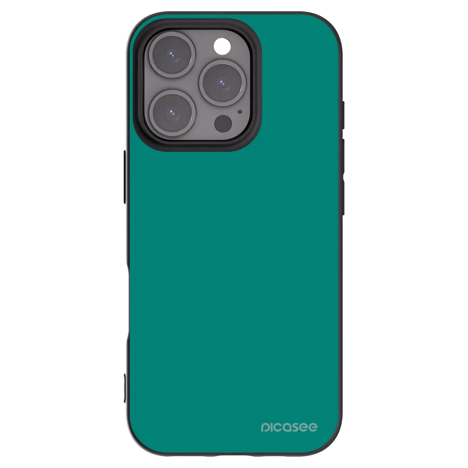 Picasee silikonski črni ovitek za Apple iPhone 16 Pro - Emerald Mist