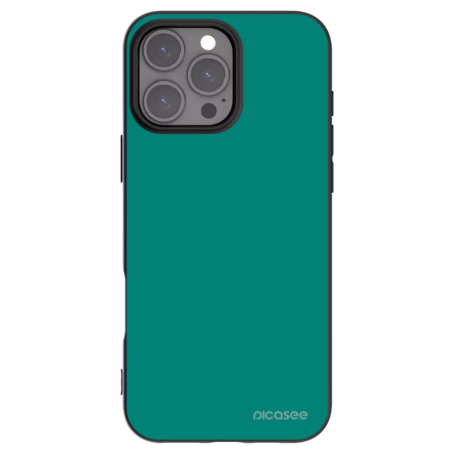 Picasee silikonski črni ovitek za Apple iPhone 16 Pro Max - Emerald Mist