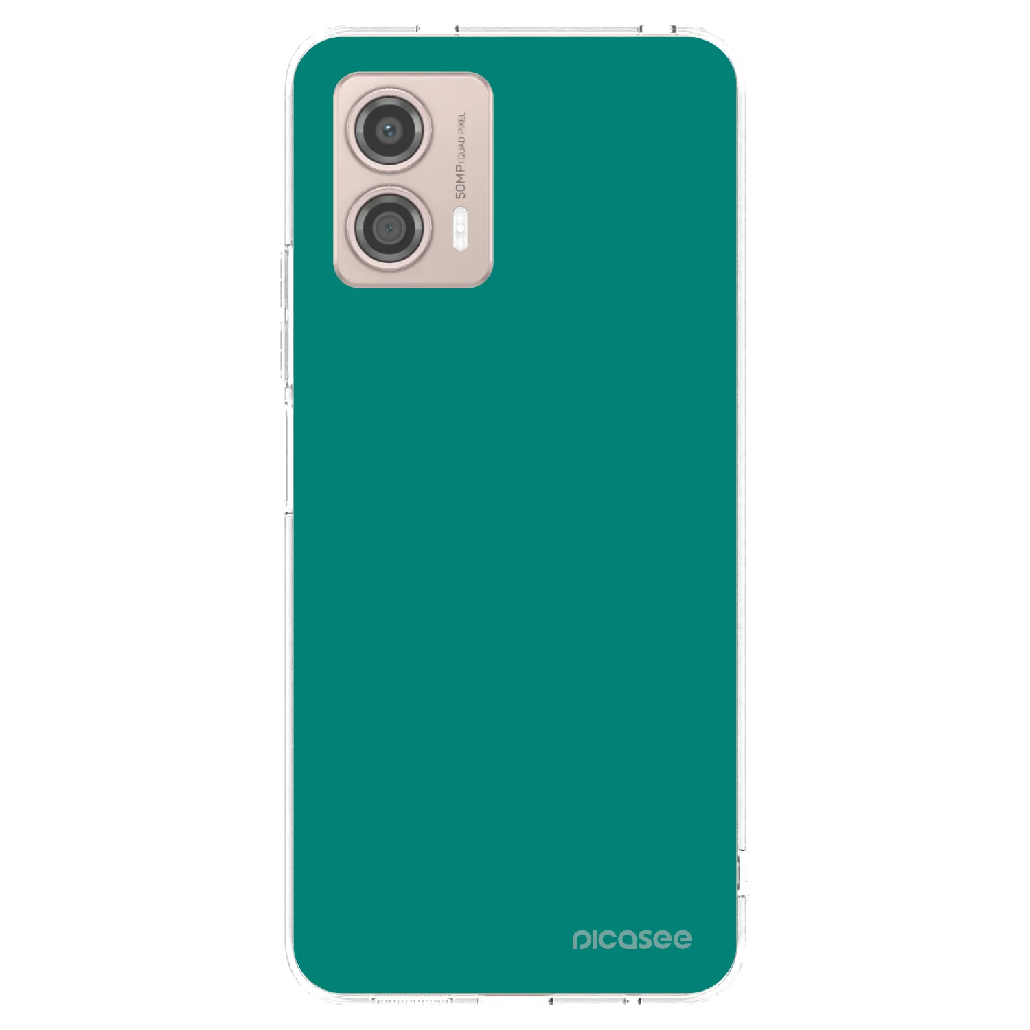 Picasee silikonski prozorni ovitek za Motorola Moto G53 5G - Emerald Mist