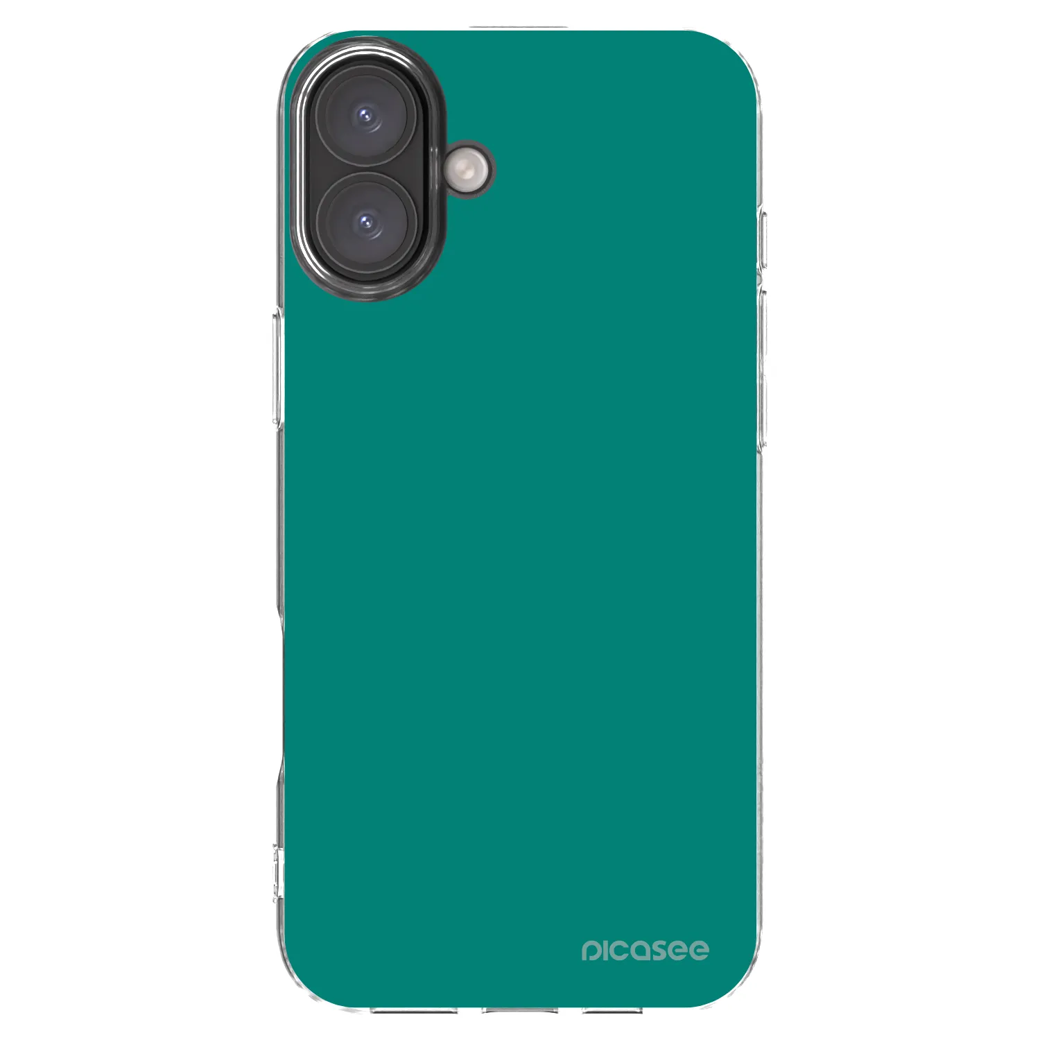 Picasee silikonski prozorni ovitek za Apple iPhone 16 Plus - Emerald Mist