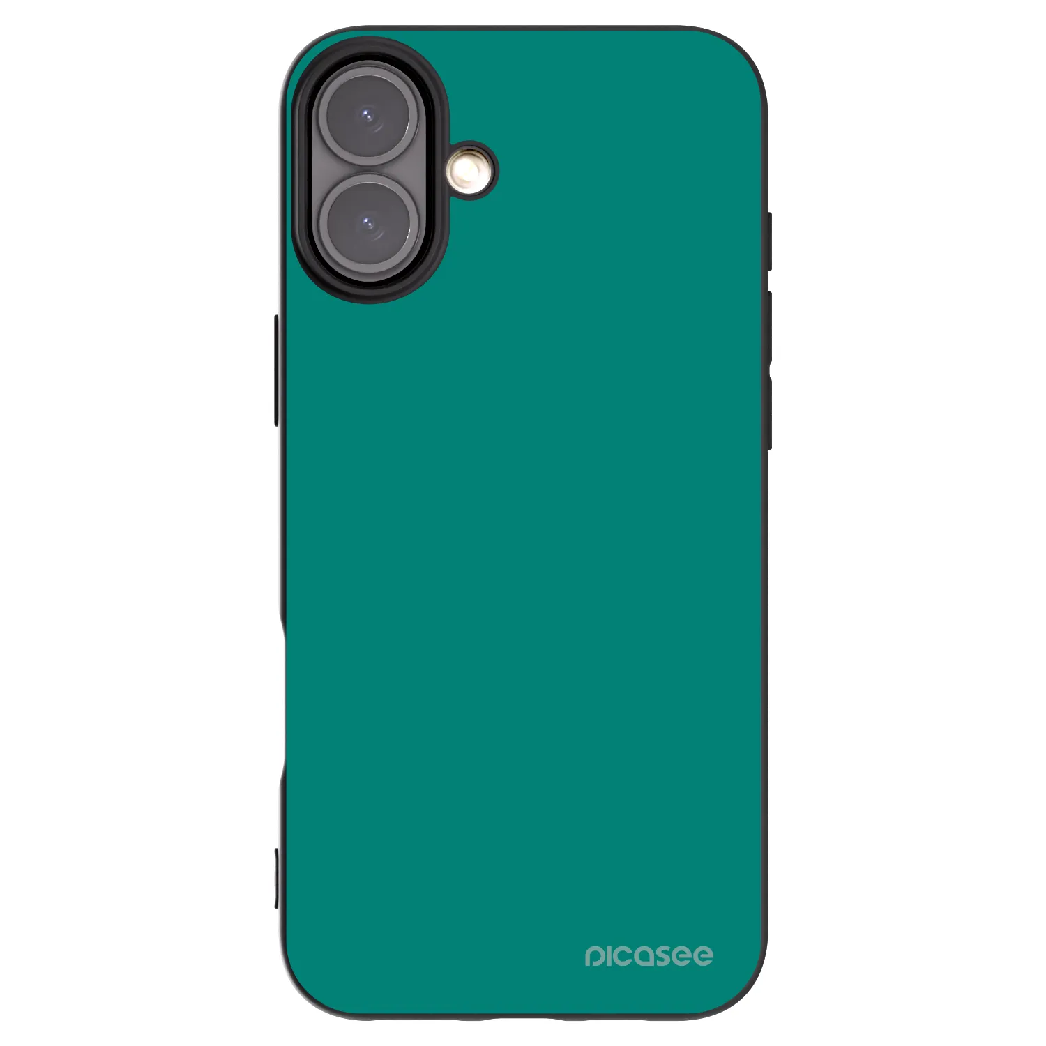 Picasee silikonski črni ovitek za Apple iPhone 16 Plus - Emerald Mist