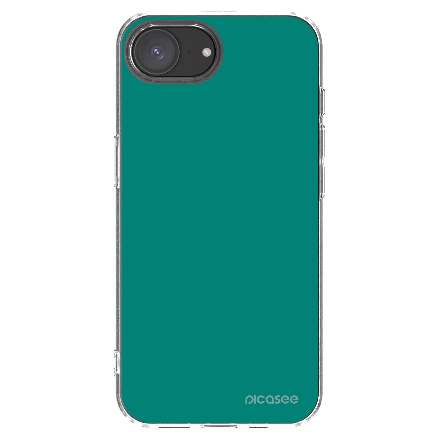 Picasee silikonski prozorni ovitek za Apple iPhone 16e - Emerald Mist