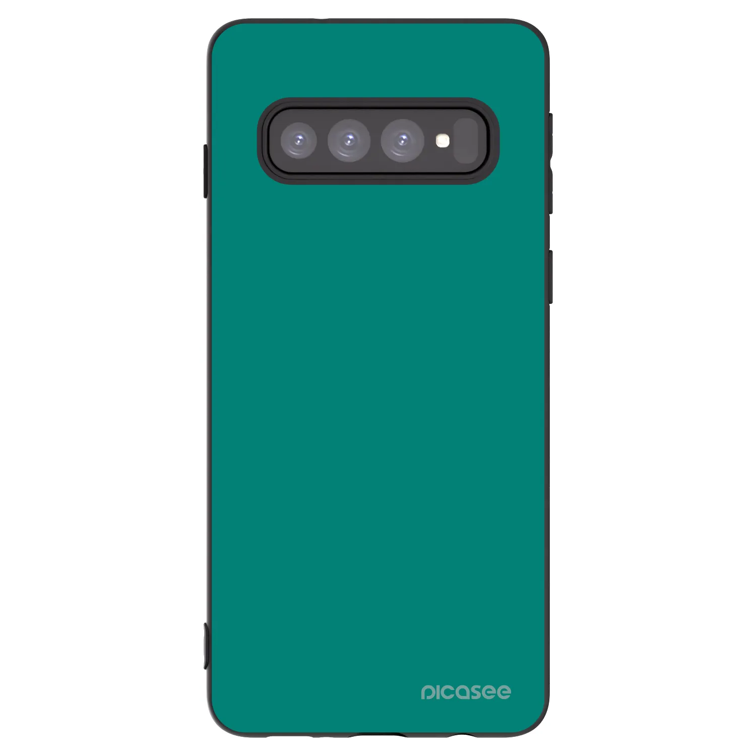 Picasee silikonski črni ovitek za Samsung Galaxy S10 G973 - Emerald Mist