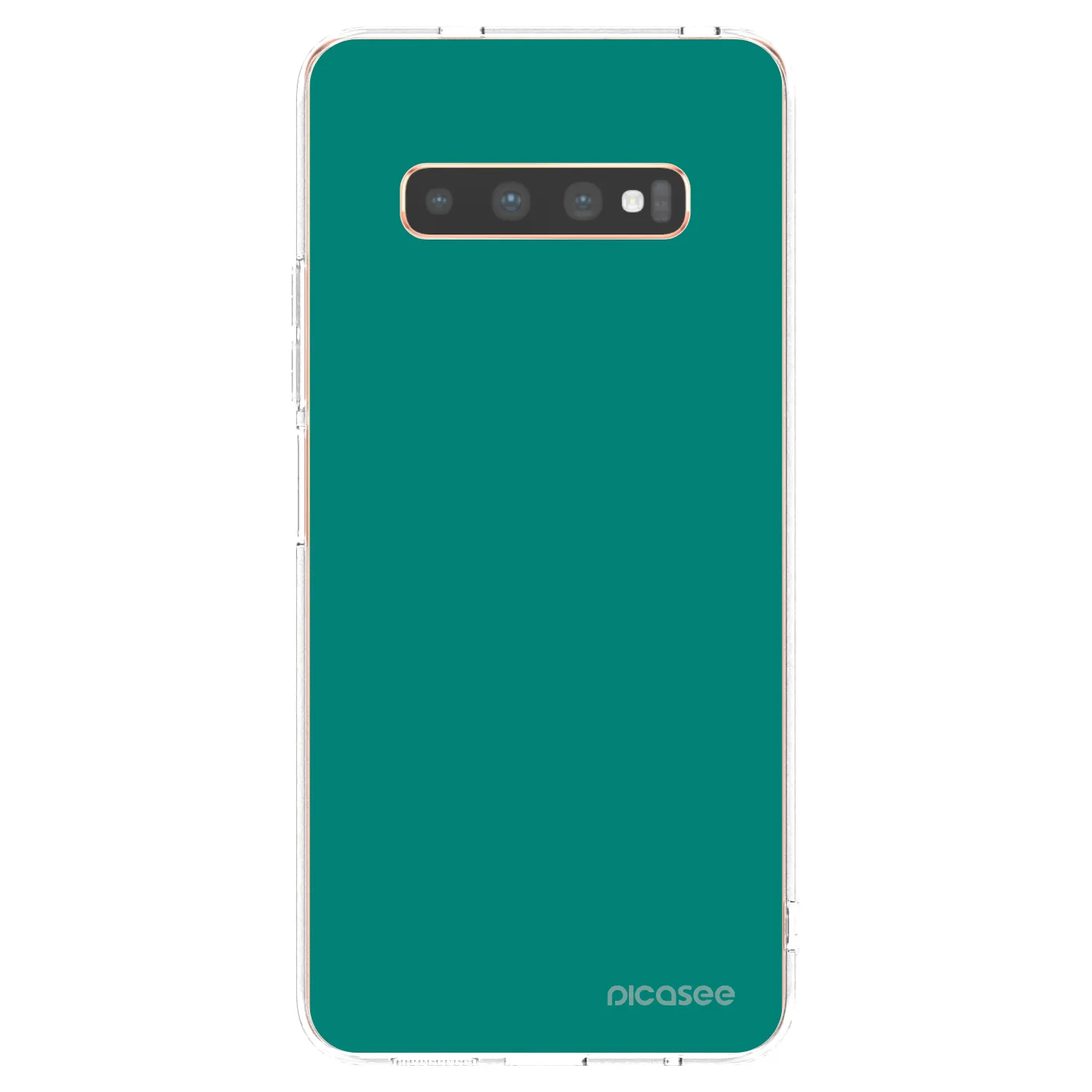 Picasee silikonski prozorni ovitek za Samsung Galaxy S10 Plus G975 - Emerald Mist
