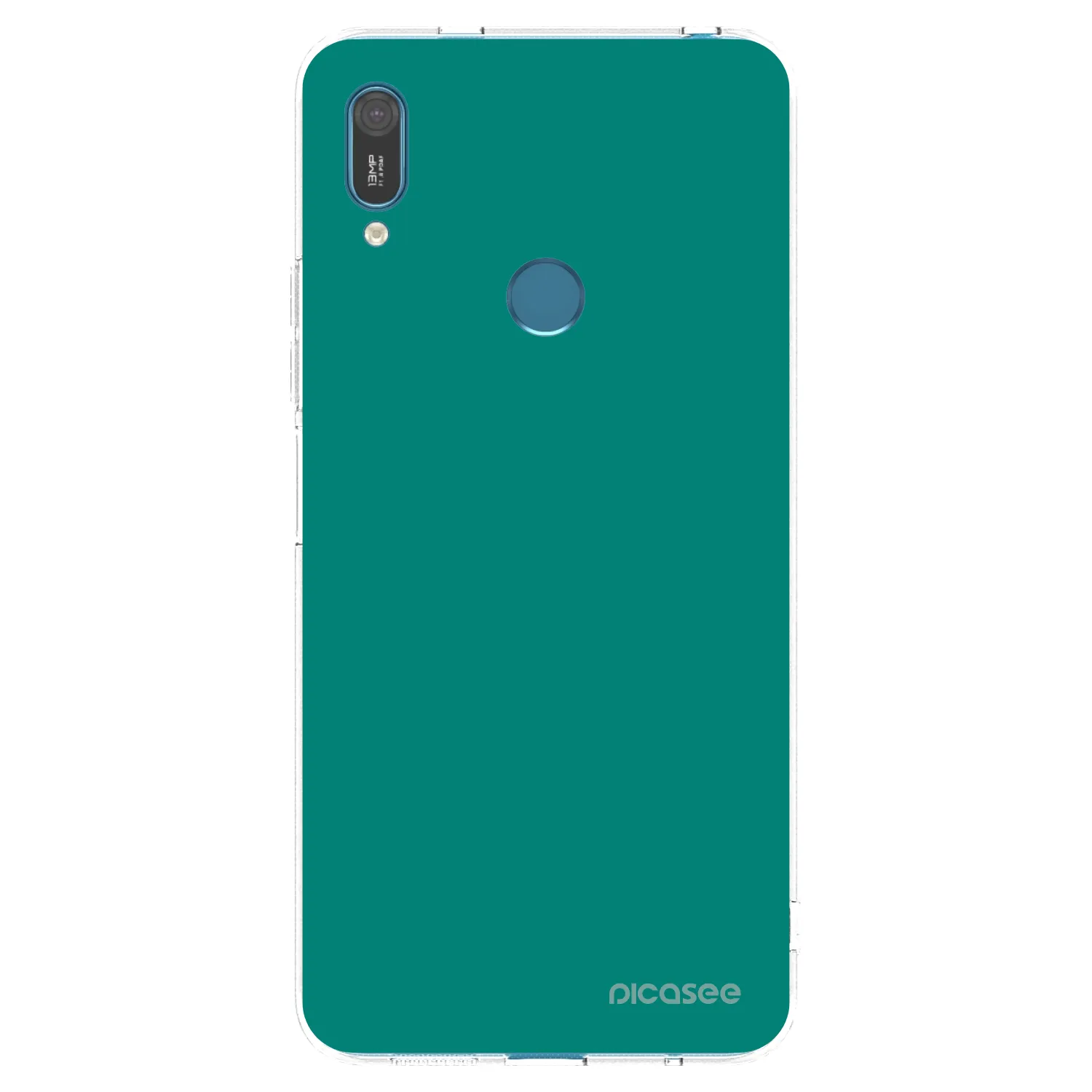 Picasee silikonski prozorni ovitek za Huawei Y7 2019 - Emerald Mist