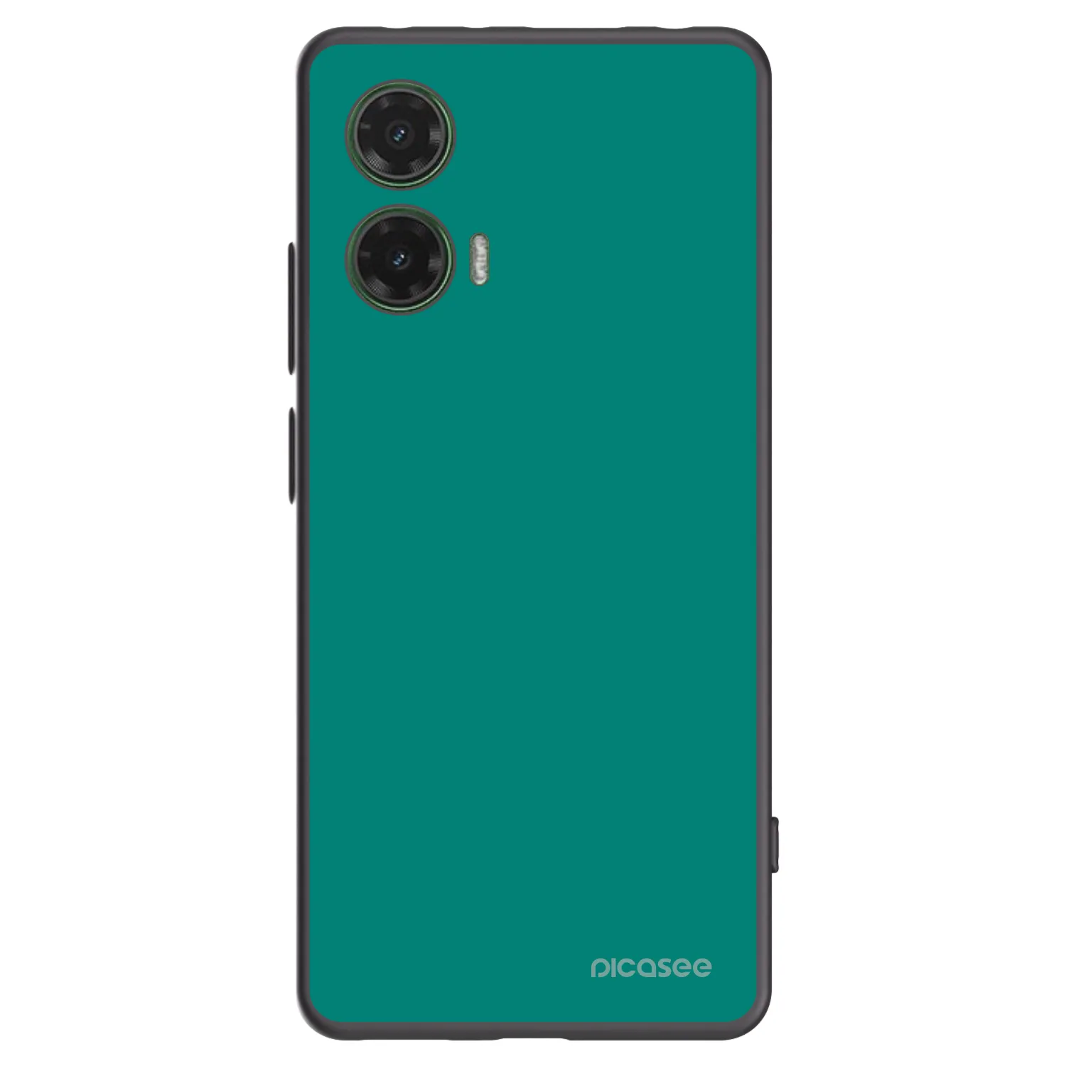 Picasee silikonski črni ovitek za Motorola Moto G35 5G - Emerald Mist