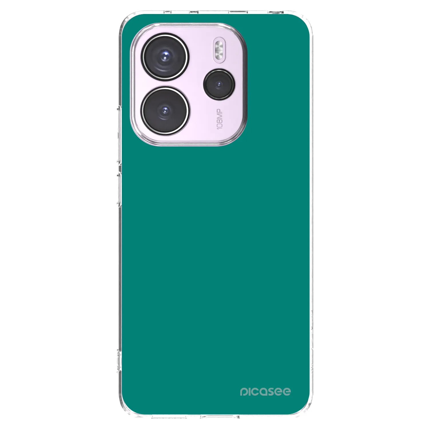 Picasee silikonski prozorni ovitek za Xiaomi Redmi Note 14 4G - Emerald Mist