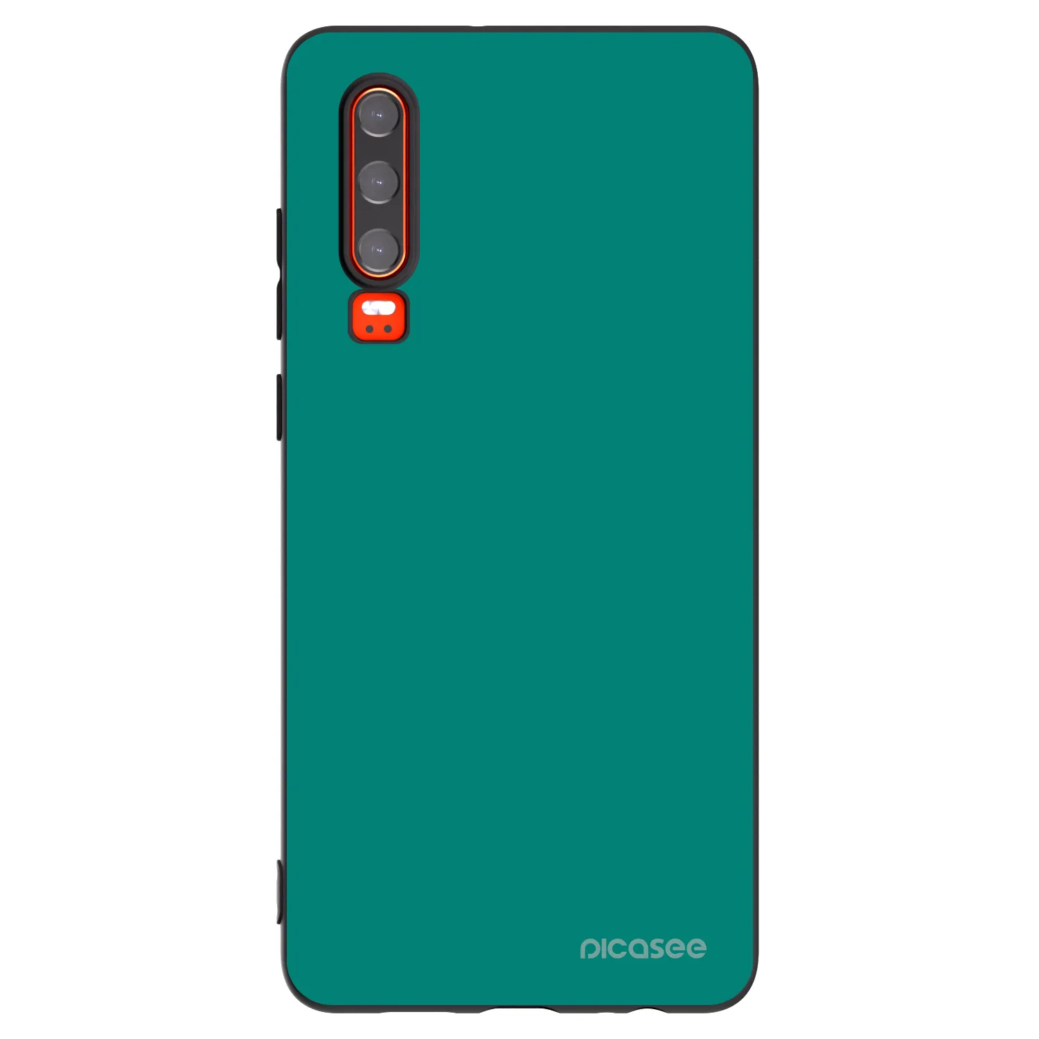 Picasee silikonski črni ovitek za Huawei P30 - Emerald Mist