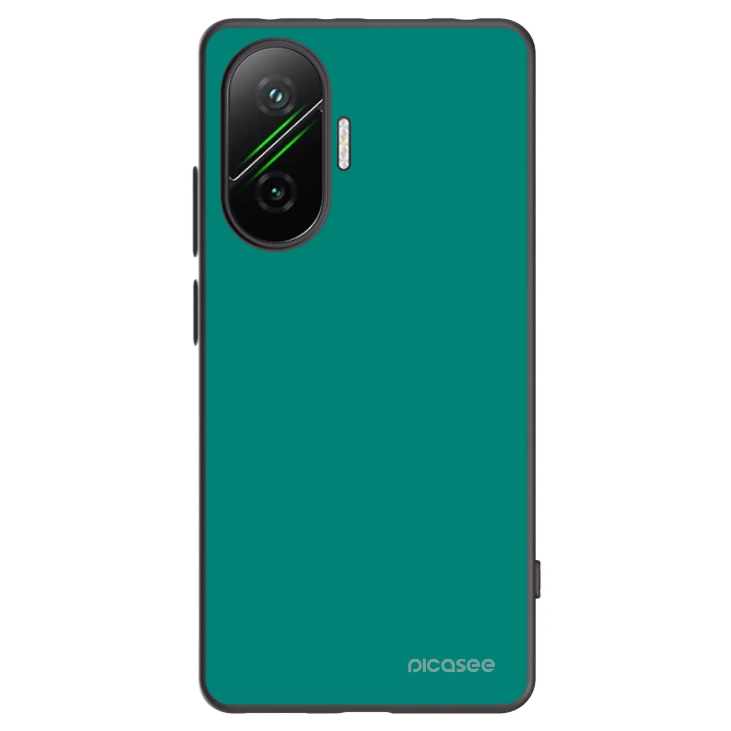 Picasee silikonski črni ovitek za Xiaomi Poco F7 Pro 5G - Emerald Mist