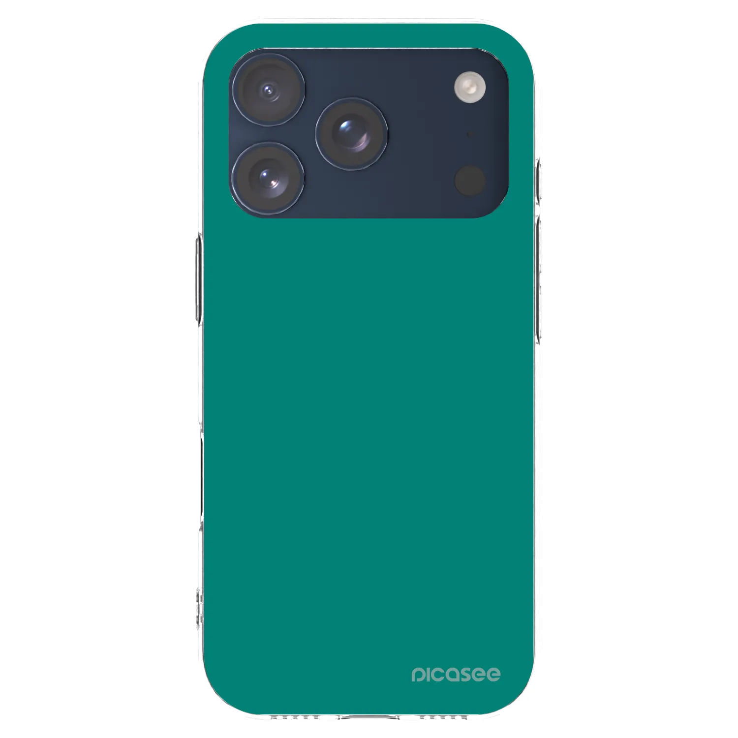 Picasee silikonski prozorni ovitek za Apple iPhone 17 Pro - Emerald Mist