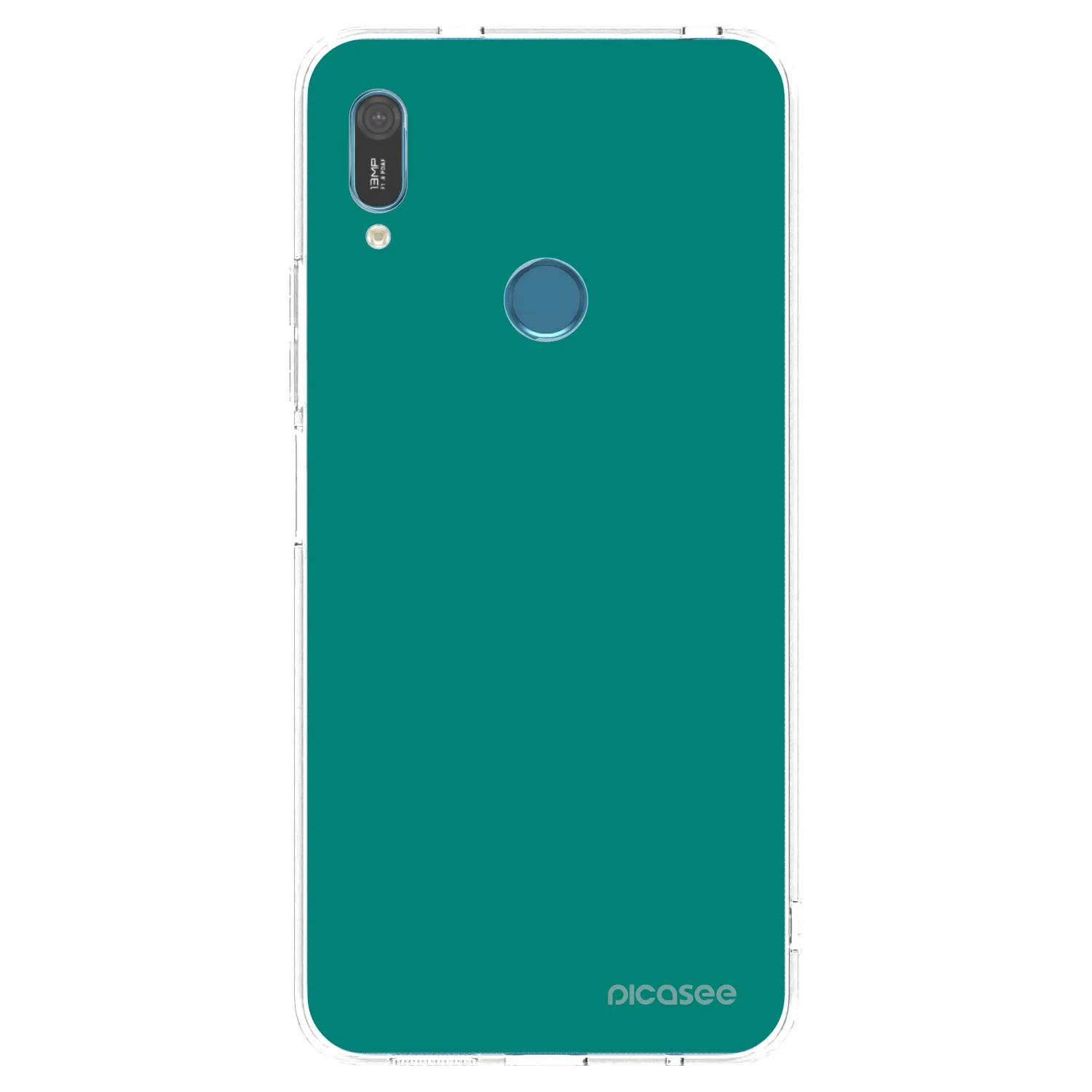 Picasee silikonski prozorni ovitek za Huawei Y6 2019 - Emerald Mist