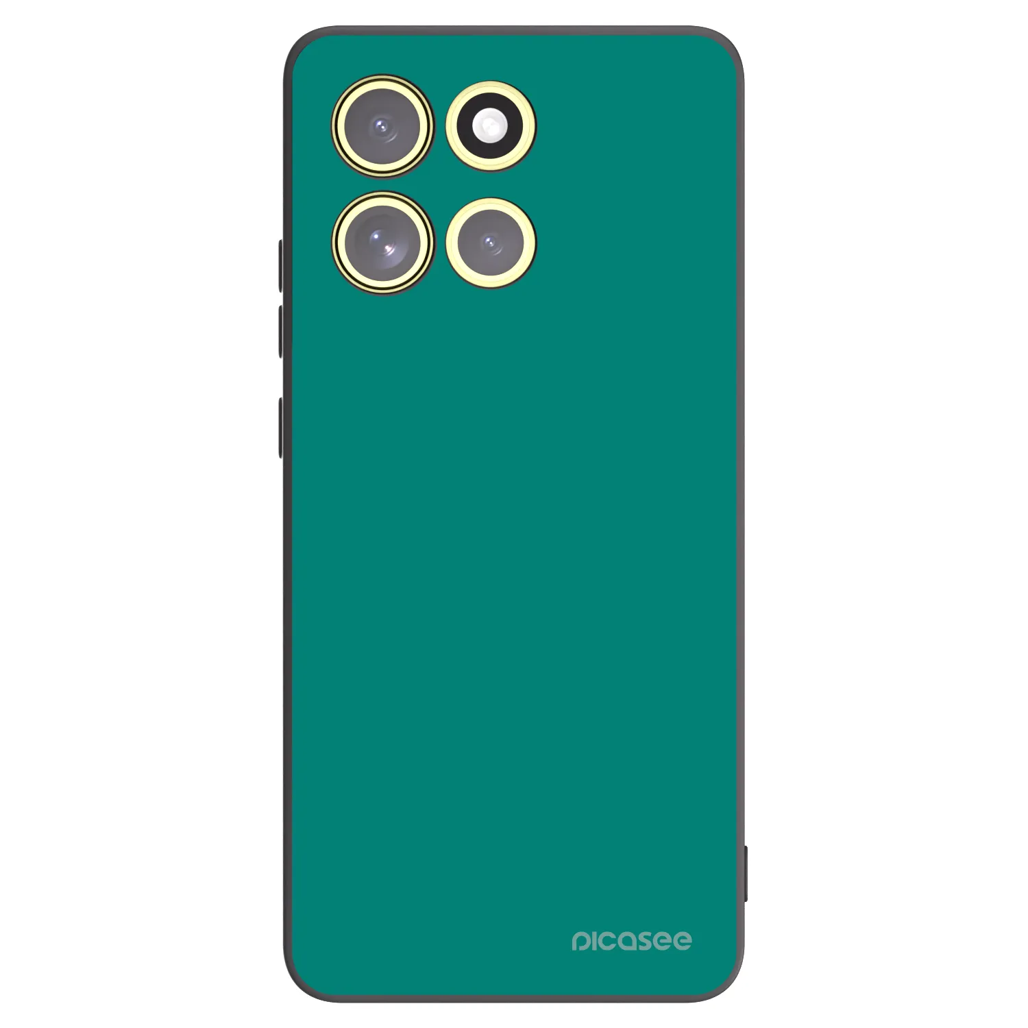 Picasee silikonski črni ovitek za Motorola Moto G86 Power 5G - Emerald Mist