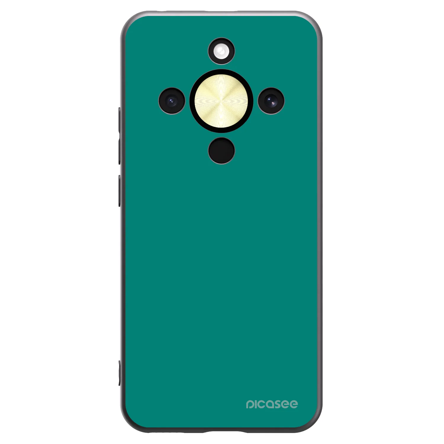 Picasee silikonski črni ovitek za Honor Magic8 Lite 5G - Emerald Mist
