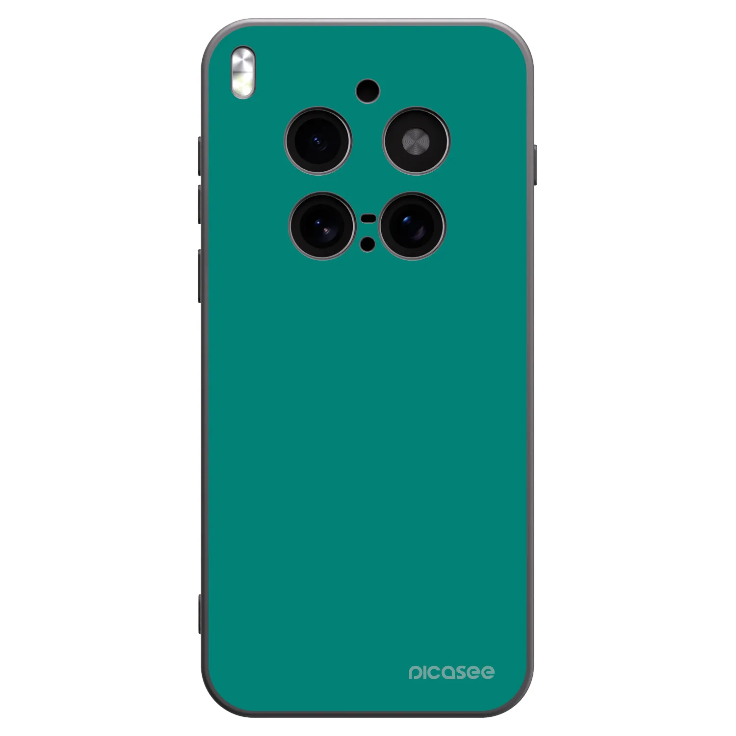 Picasee silikonski črni ovitek za Vivo X300 Pro - Emerald Mist