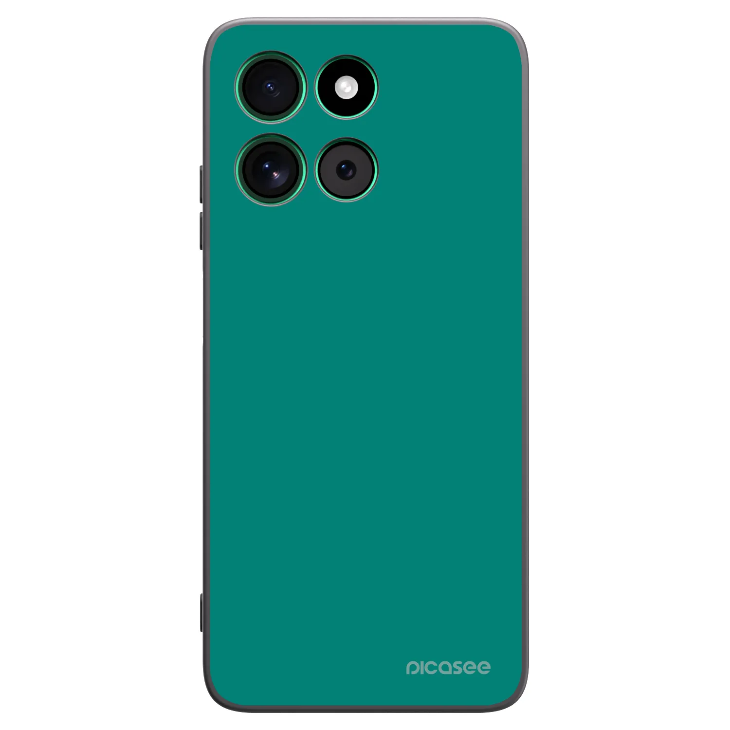 Picasee silikonski črni ovitek za Motorola Moto G57 Power - Emerald Mist