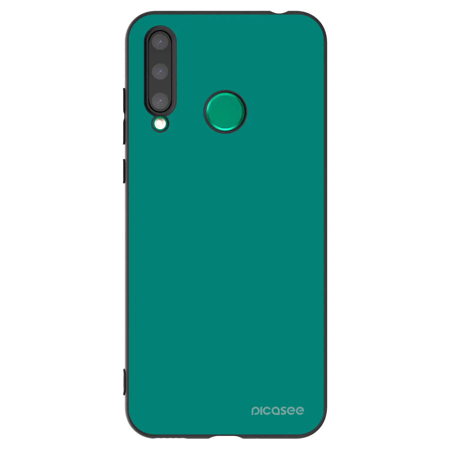 Picasee silikonski črni ovitek za Honor 20 Lite - Emerald Mist