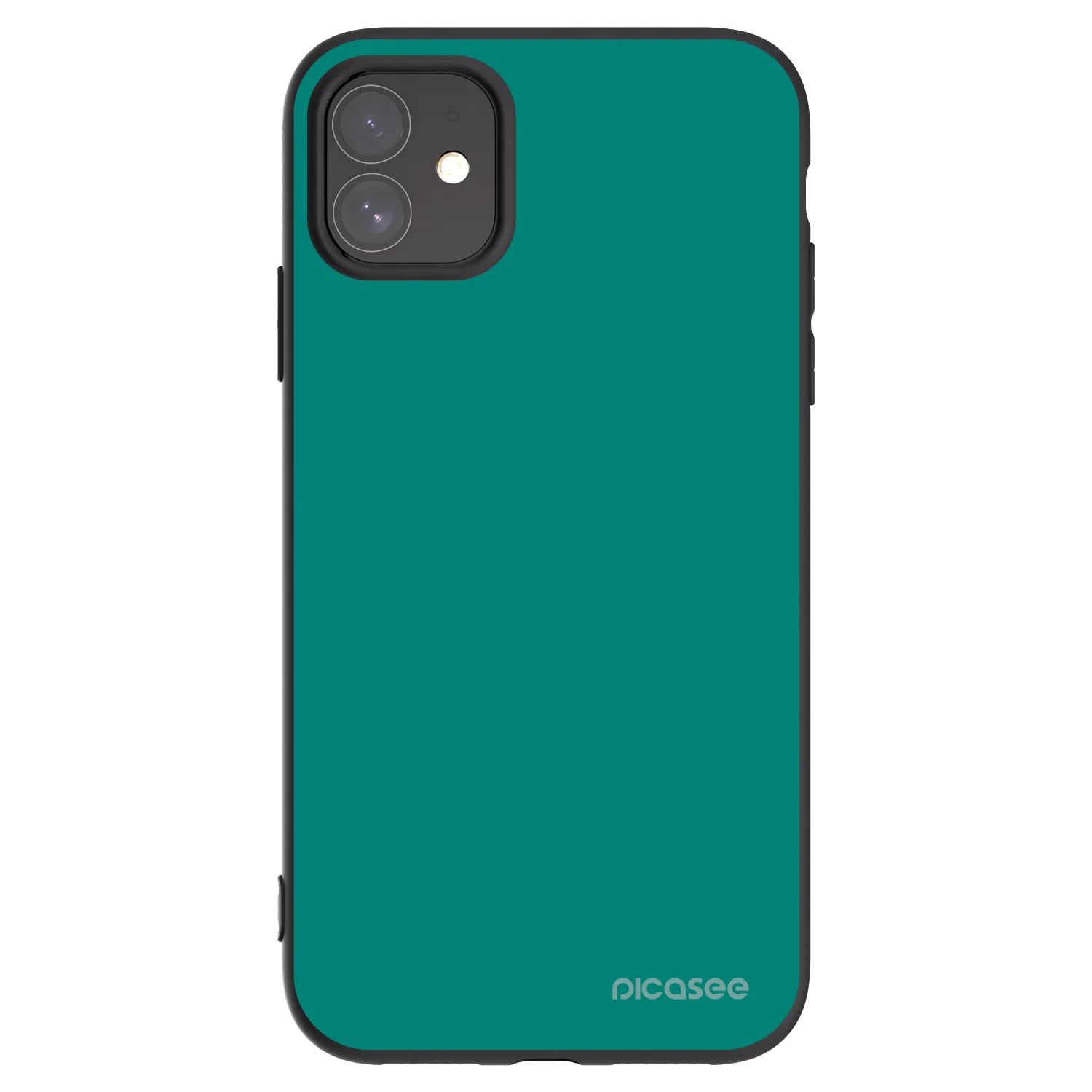 Picasee silikonski črni ovitek za Apple iPhone 11 - Emerald Mist