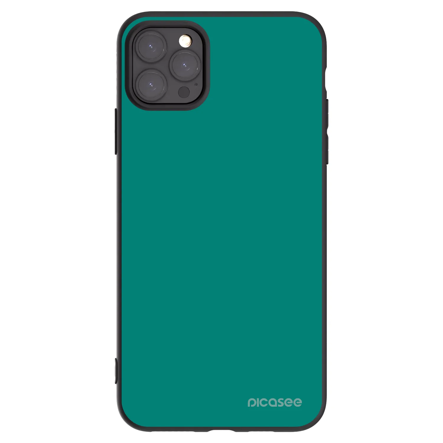 Picasee silikonski črni ovitek za Apple iPhone 11 Pro Max - Emerald Mist