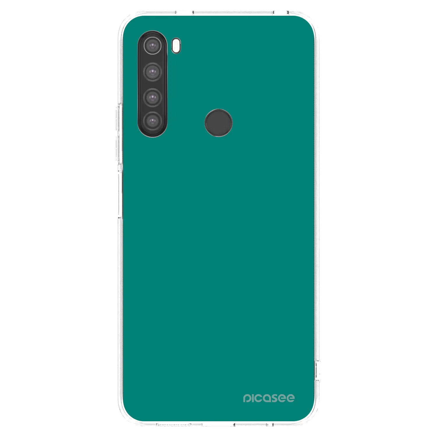 Picasee silikonski prozorni ovitek za Xiaomi Redmi Note 8 - Emerald Mist