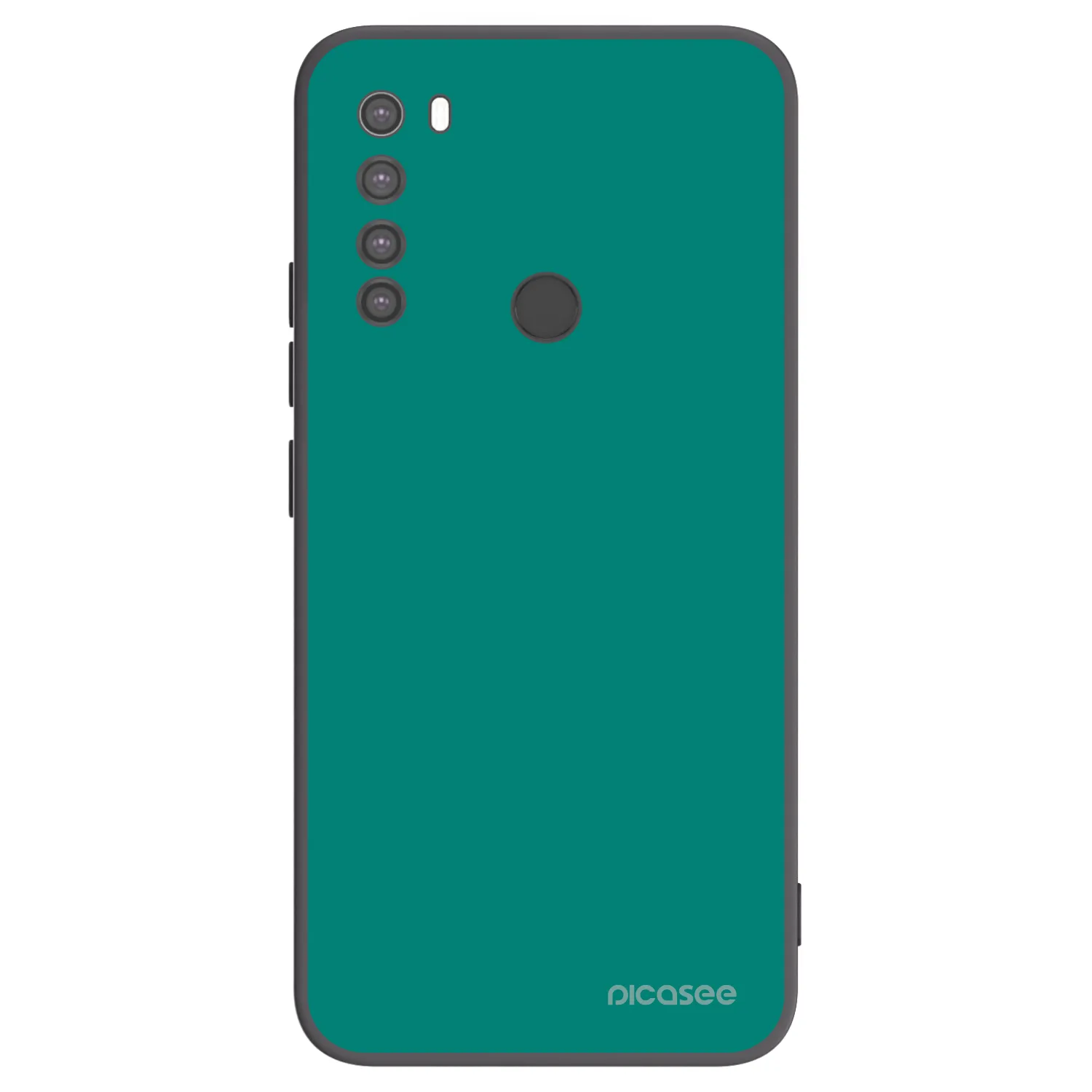 Picasee silikonski črni ovitek za Xiaomi Redmi Note 8 - Emerald Mist
