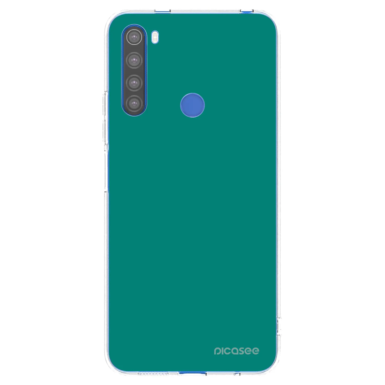 Picasee silikonski prozorni ovitek za Xiaomi Redmi Note 8T - Emerald Mist