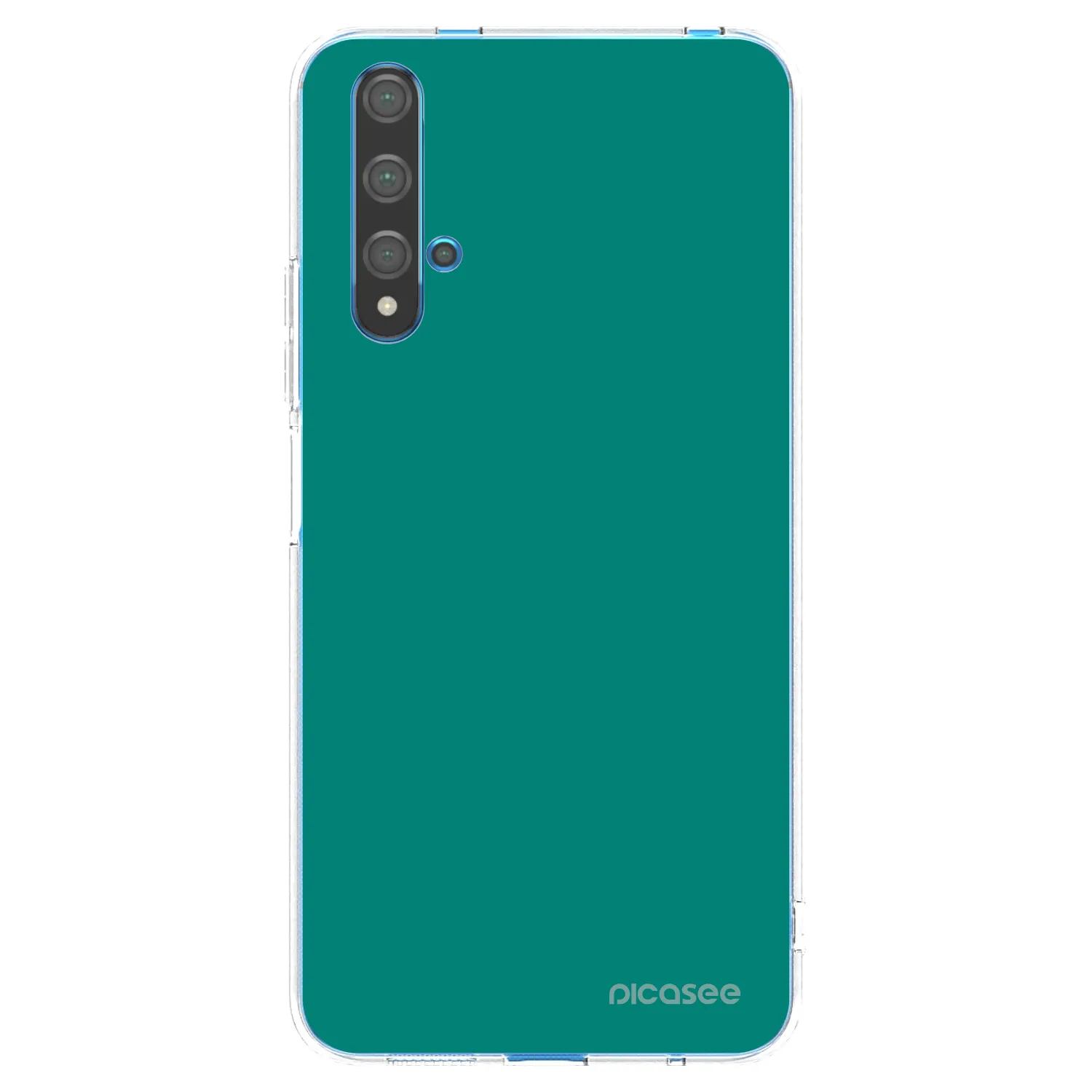 Picasee silikonski prozorni ovitek za Huawei Nova 5T - Emerald Mist