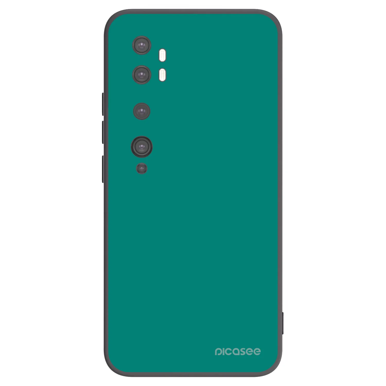 Picasee silikonski črni ovitek za Xiaomi Mi Note 10 (Pro) - Emerald Mist