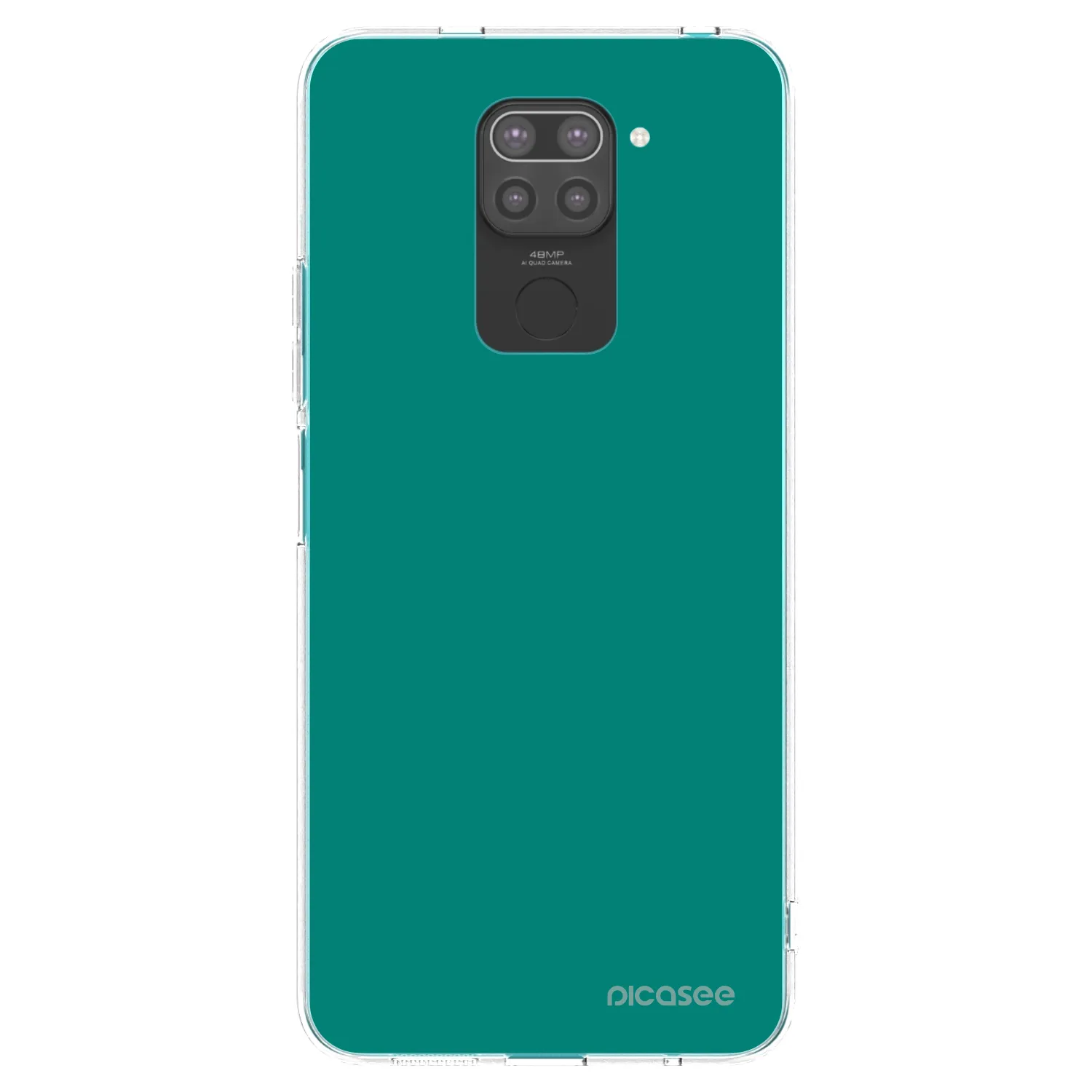 Picasee silikonski črni ovitek za Xiaomi Redmi Note 9 - Emerald Mist