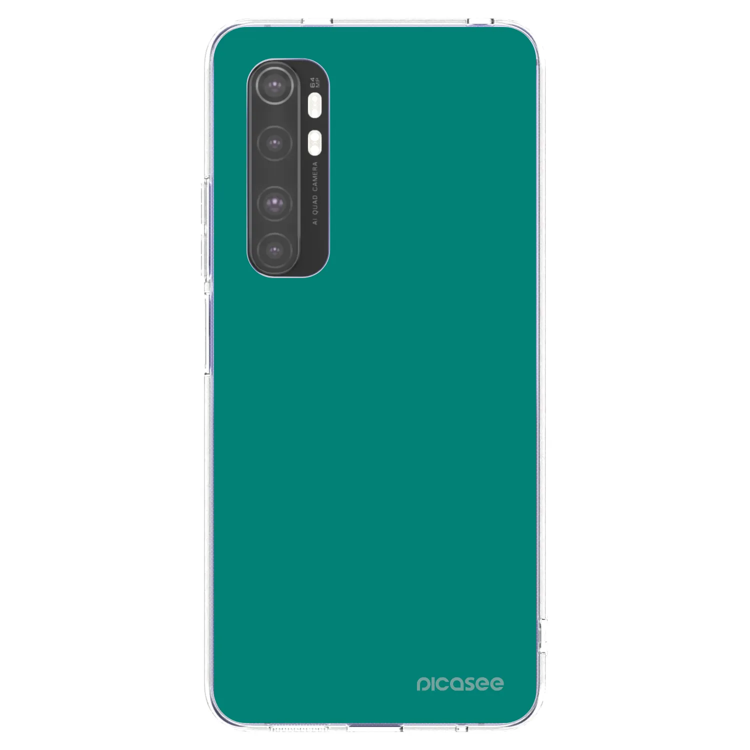 Picasee silikonski prozorni ovitek za Xiaomi Mi Note 10 Lite - Emerald Mist