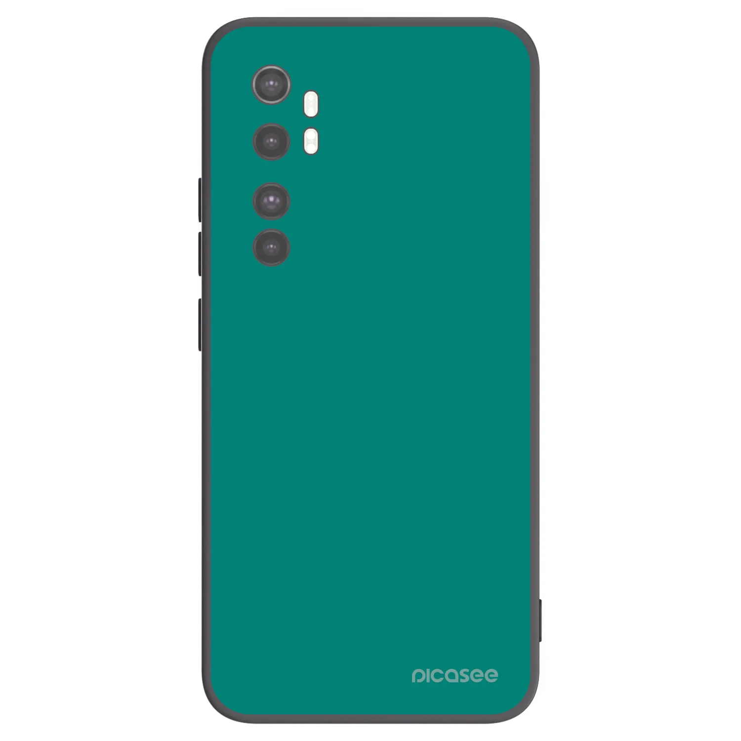 Picasee silikonski črni ovitek za Xiaomi Mi Note 10 Lite - Emerald Mist