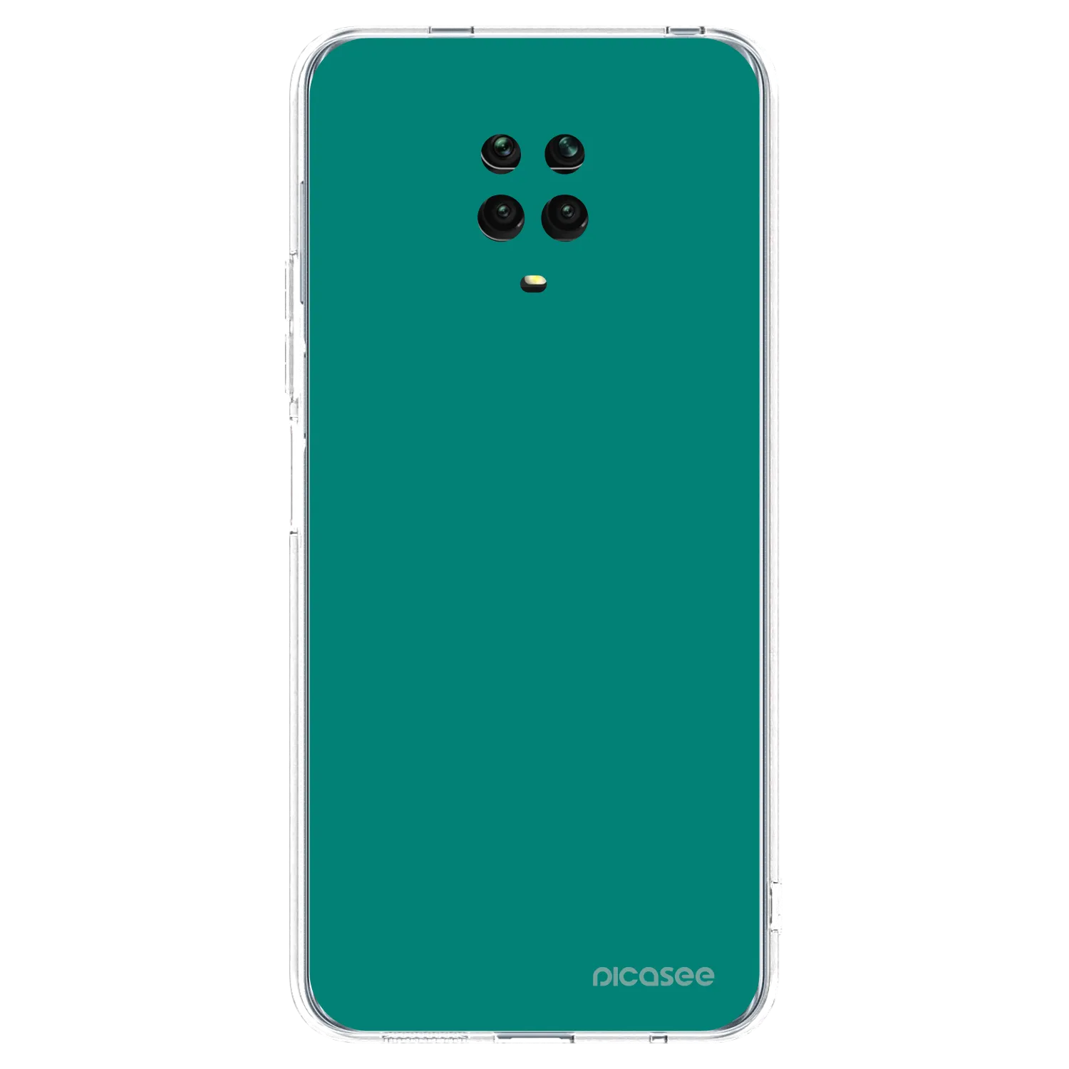 Picasee silikonski prozorni ovitek za Xiaomi Redmi Note 9S - Emerald Mist