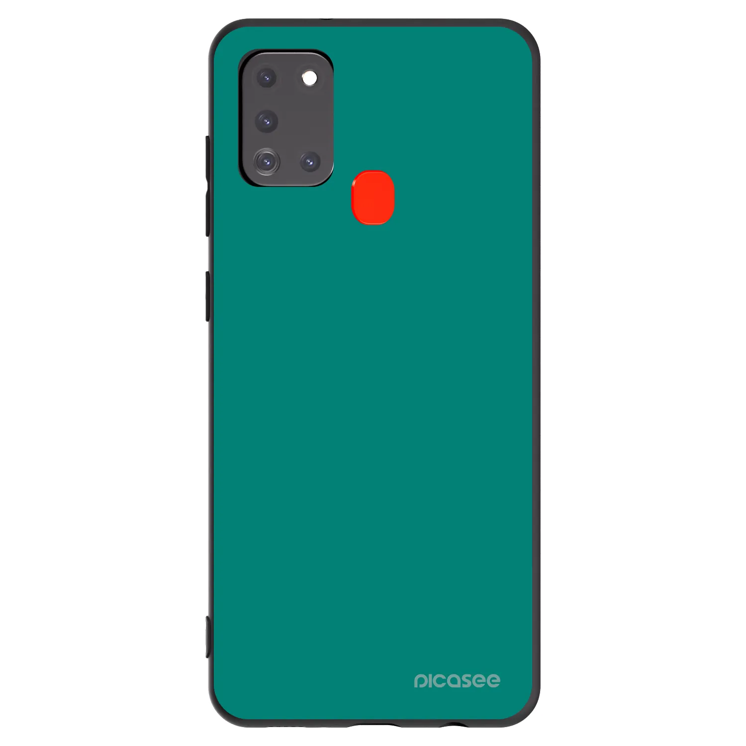 Picasee silikonski črni ovitek za Samsung Galaxy A21s - Emerald Mist