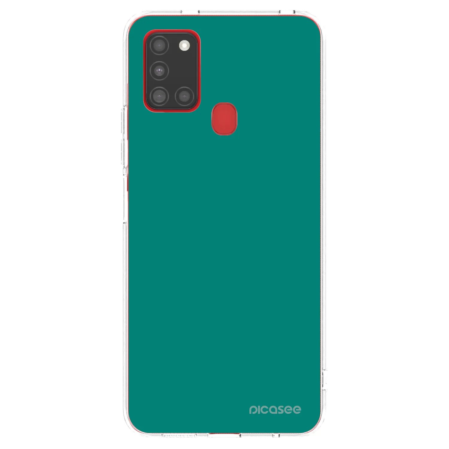 Picasee silikonski prozorni ovitek za Samsung Galaxy A21s - Emerald Mist