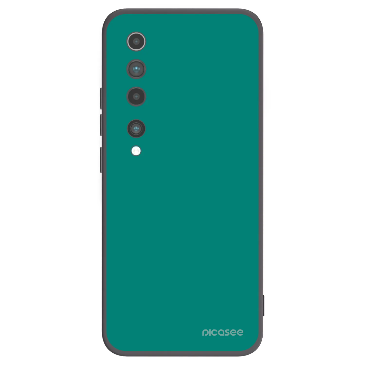 Picasee silikonski črni ovitek za Xiaomi Mi 10 - Emerald Mist